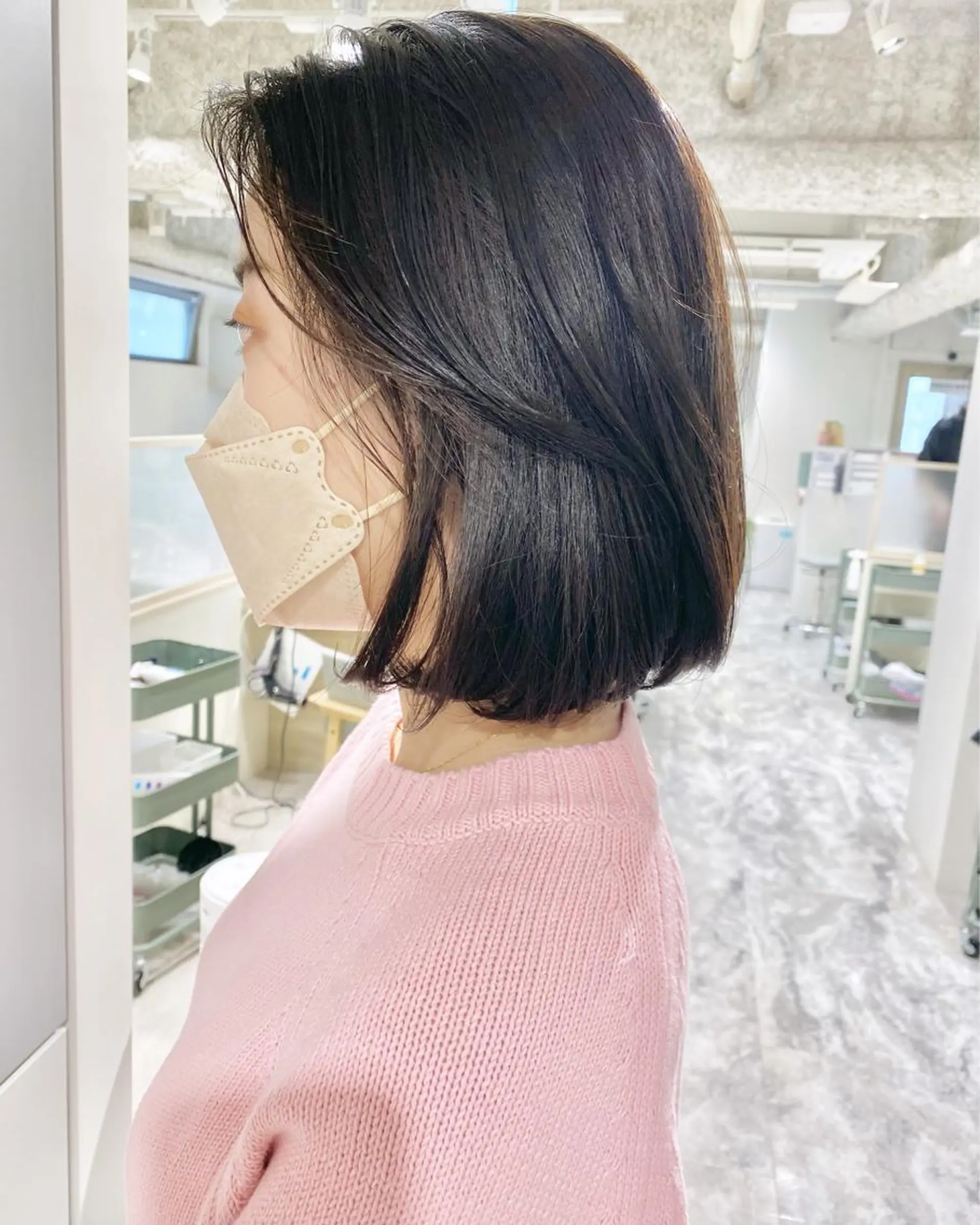 ミディアム カラー カット ヘアカラー トリートメント LOVESTOIKE 堂本のヘアスタイル