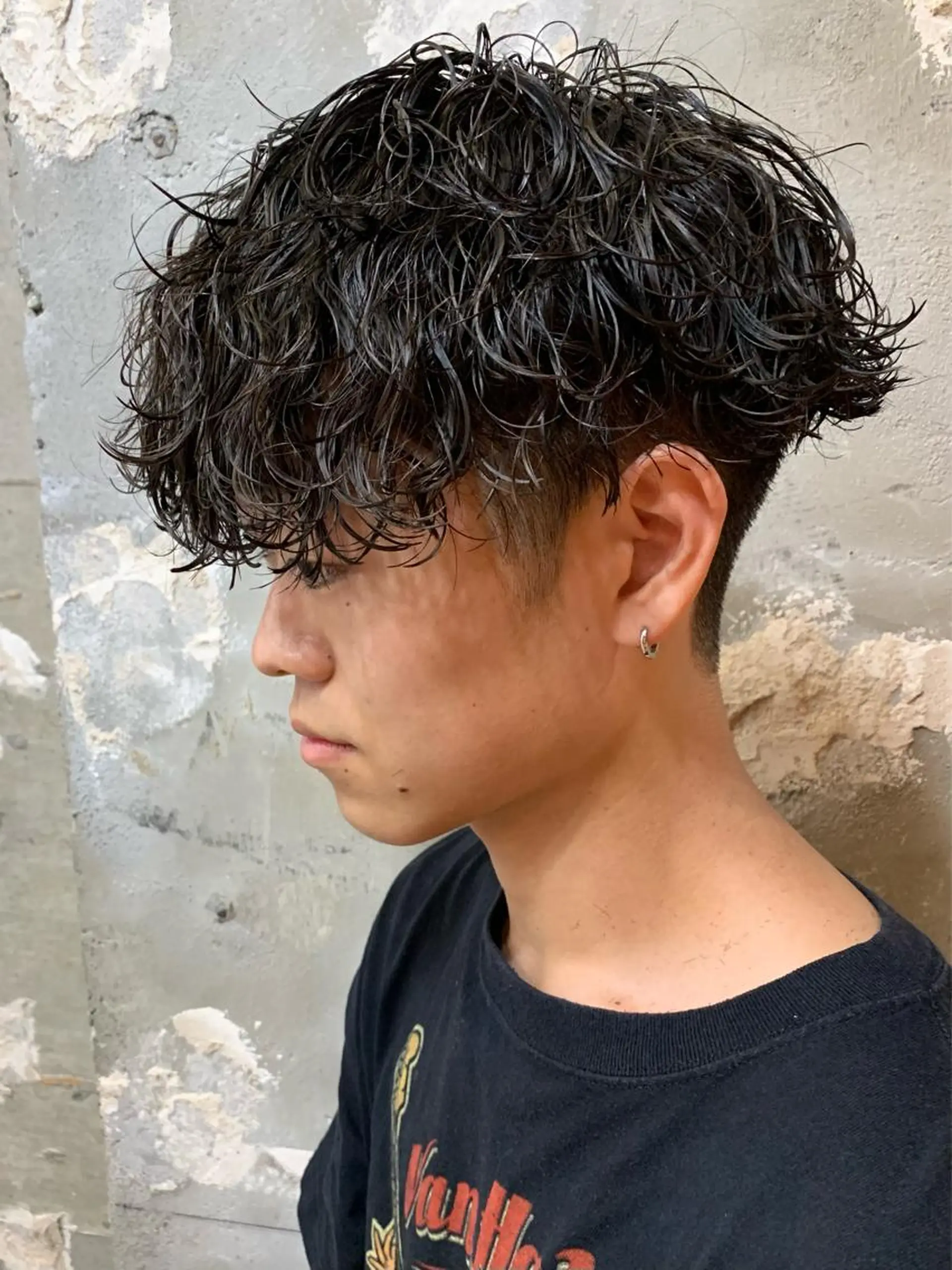 パーマ メンズ メンズパーマ 波巻きパーマ tension 【テンション】のヘアスタイル