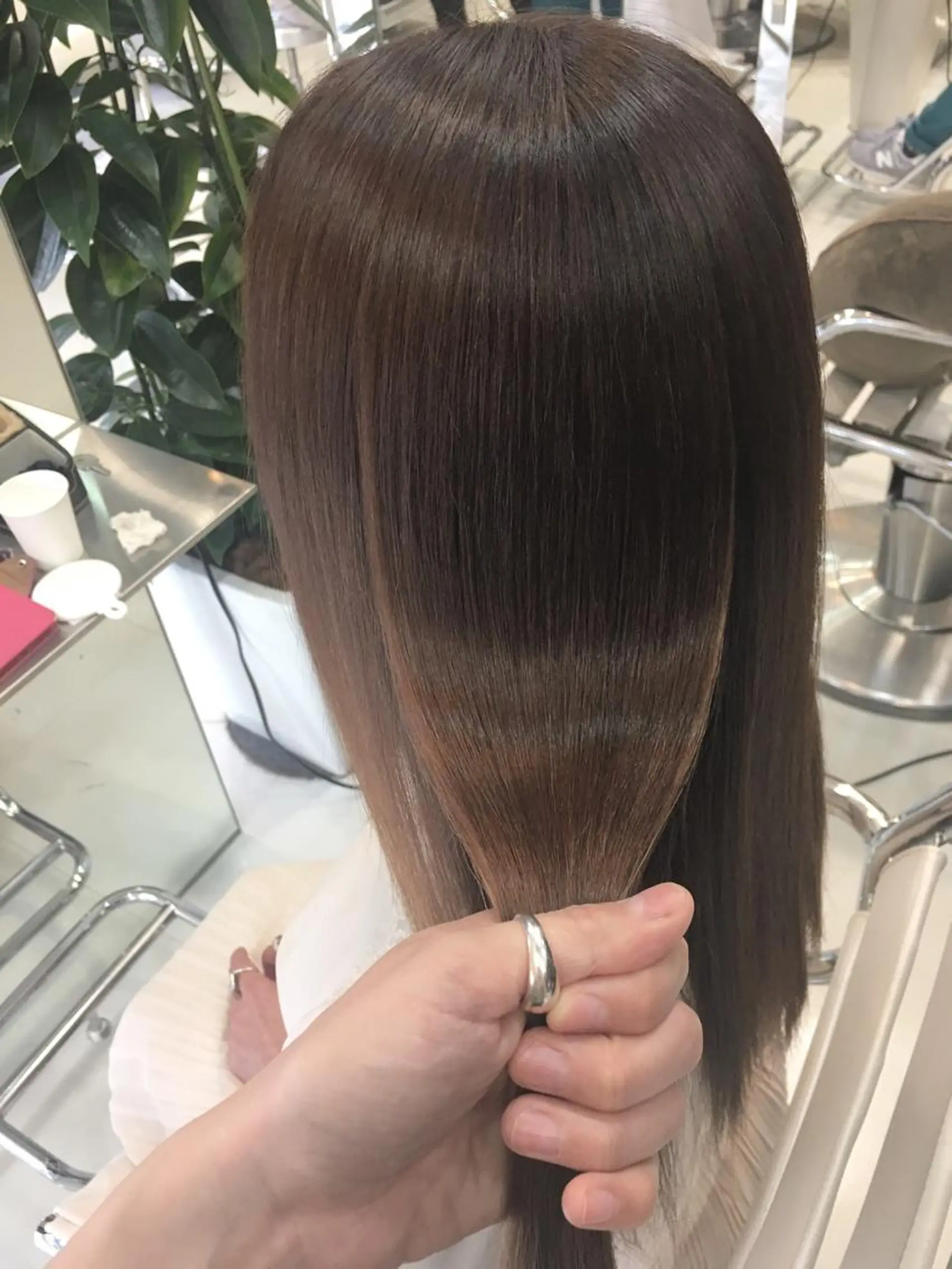 ロング カラー カット 縮毛矯正 トリートメント 瀧本 顕のヘアスタイル