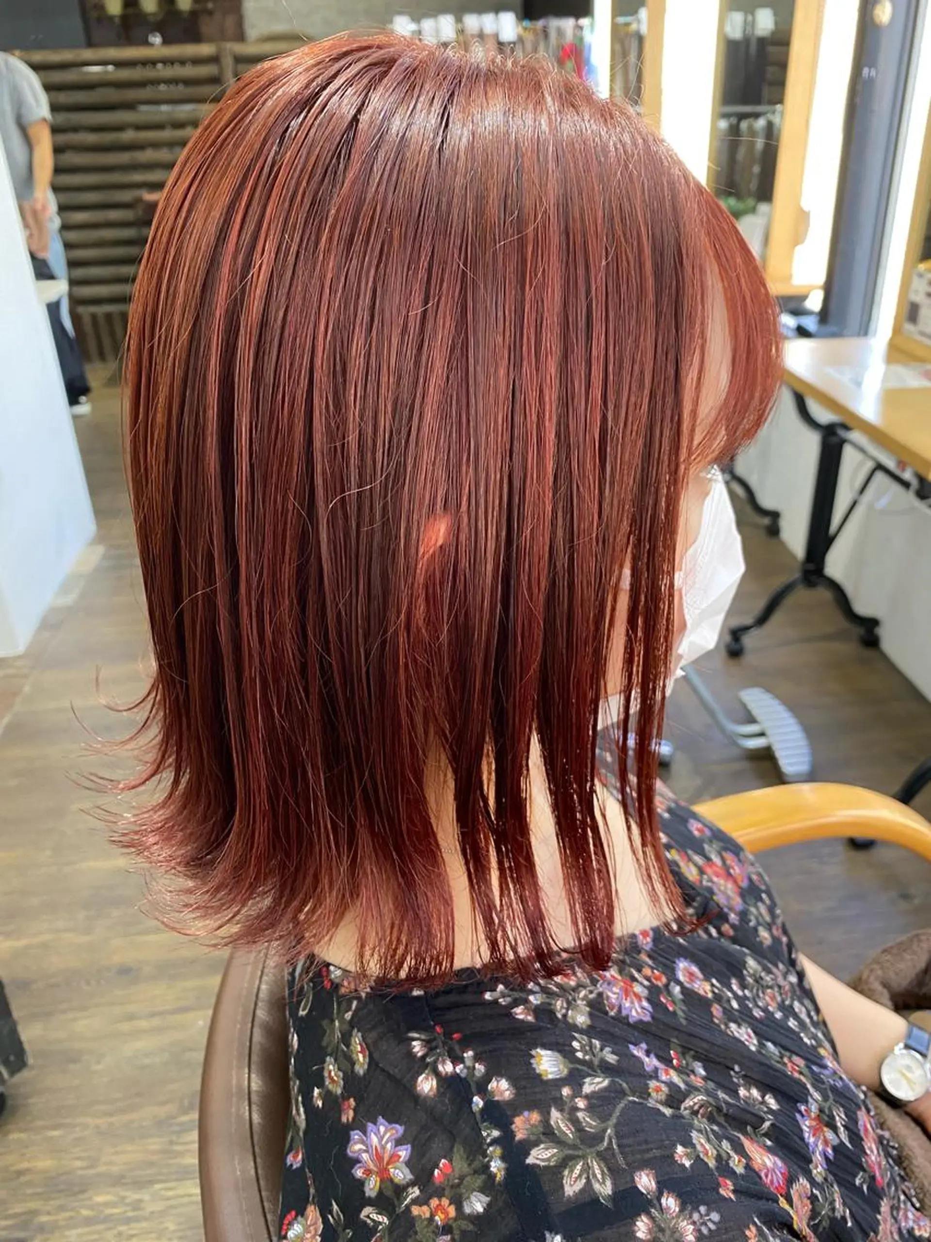 ショート カラー ピンクカラー ヘアカラー IwAsh大和駅前店所属・IwAsh大和駅前店 河野亜里香のヘアスタイル