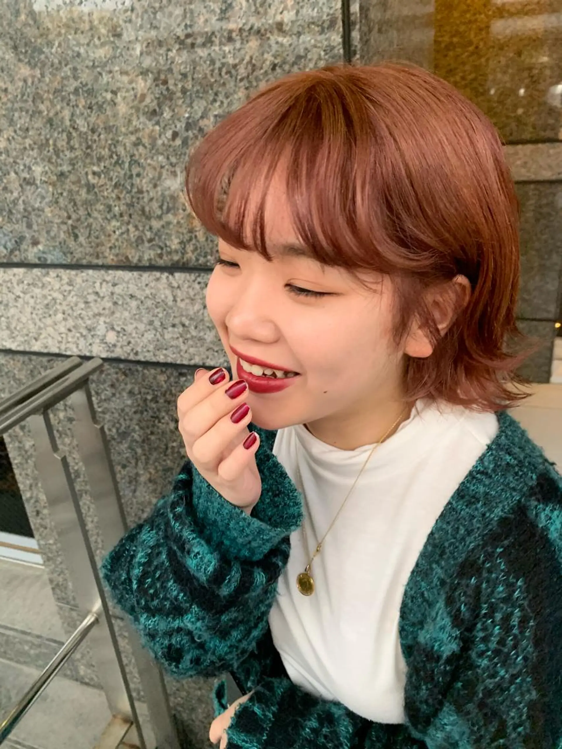 ショート カラー ベージュカラー ブリーチ ピンクカラー ピンクベージュ Ammy 池袋所属・韓国ヘア&耳ツボ💎 池袋/himeriのその他イメージ