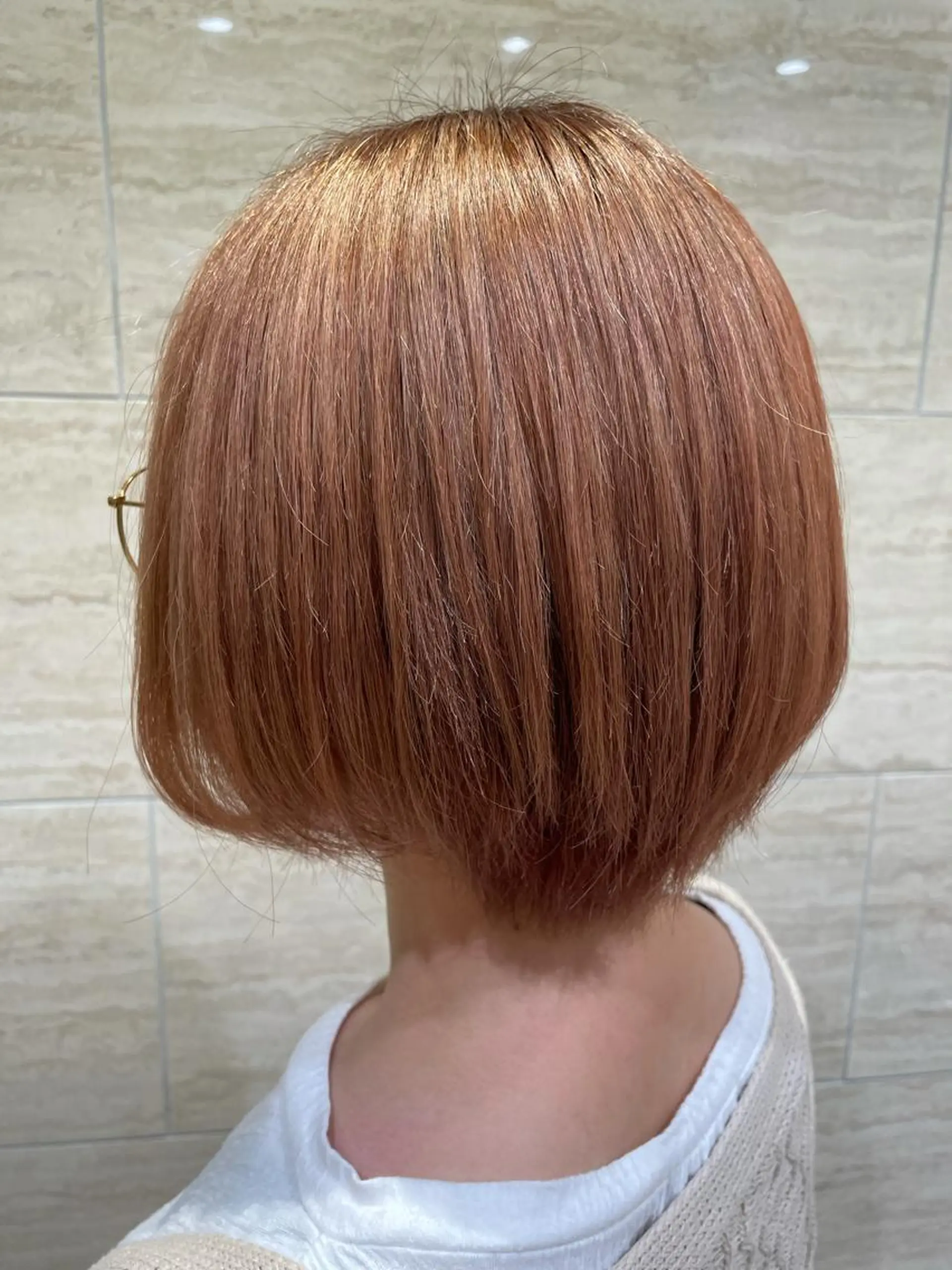 ミディアム カラー ボブ 伸ばしかけ コノミ/ アイリスト まつパ/大船 鎌倉のマツエク・マツパデザイン