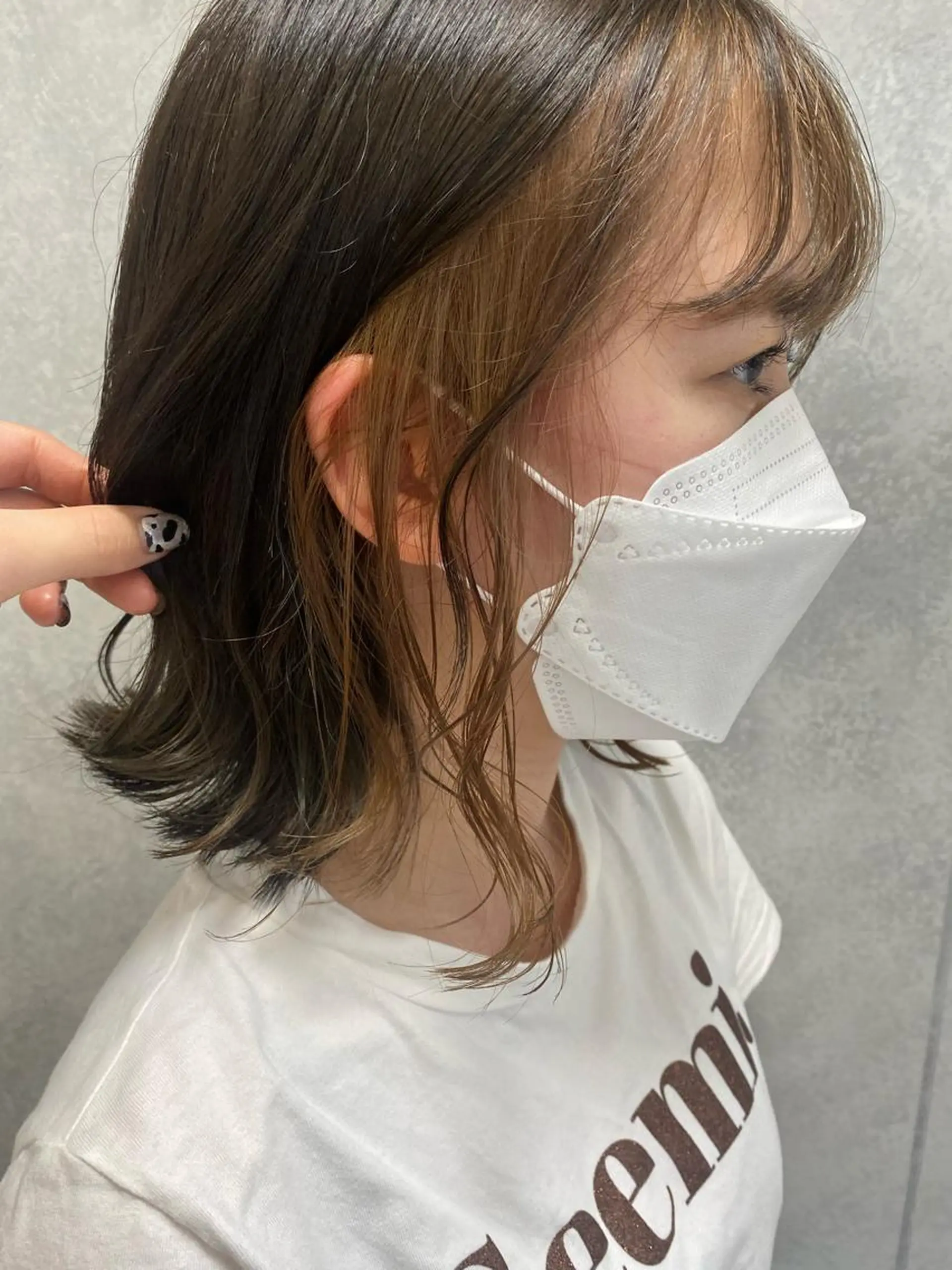 ミディアム デザイン🥇複雑履歴 ハイトーン特化のヘアスタイル