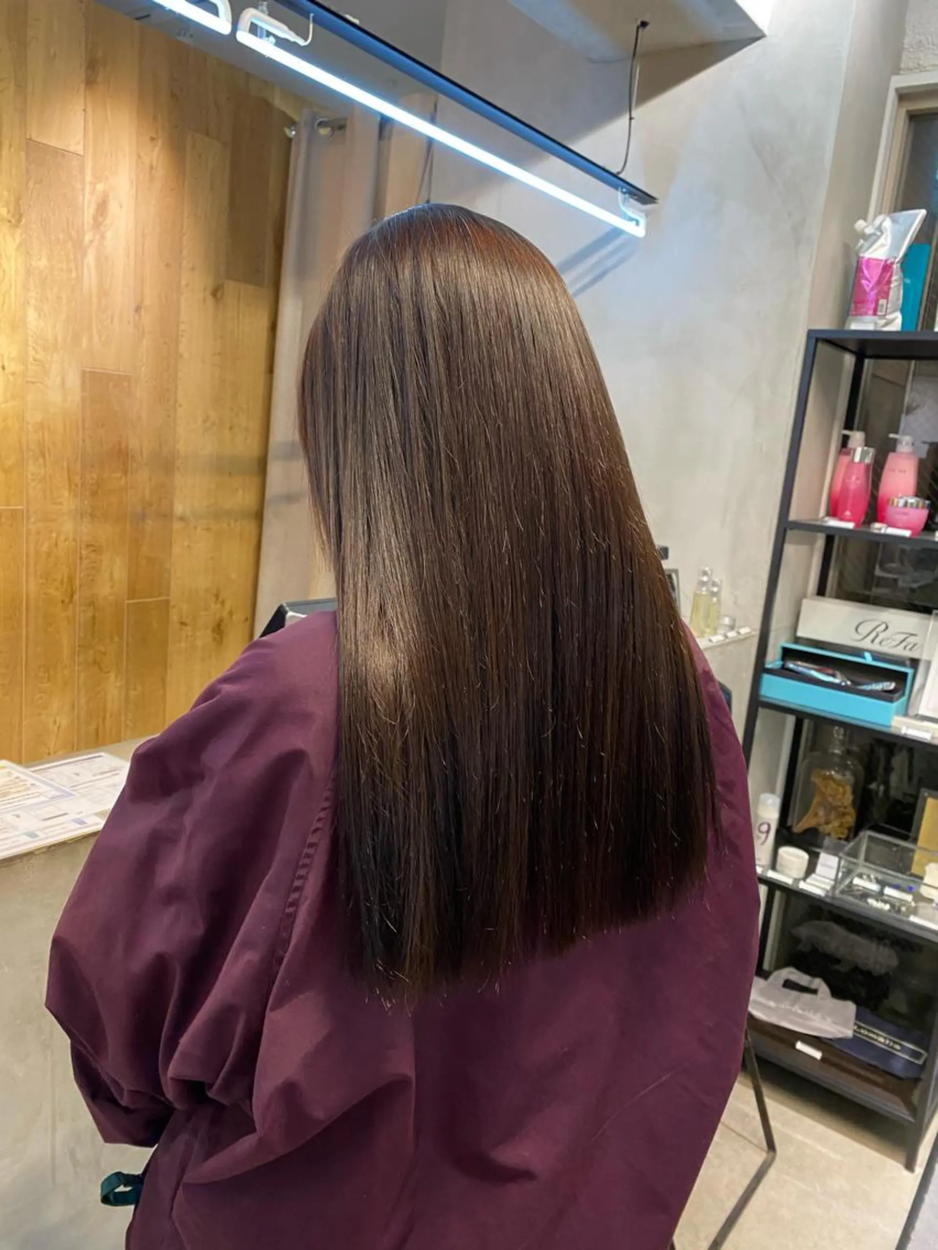 ロング 縮毛矯正 縮毛矯正 トリートメント 艶カラー 🤍🫧/makoのヘアスタイル