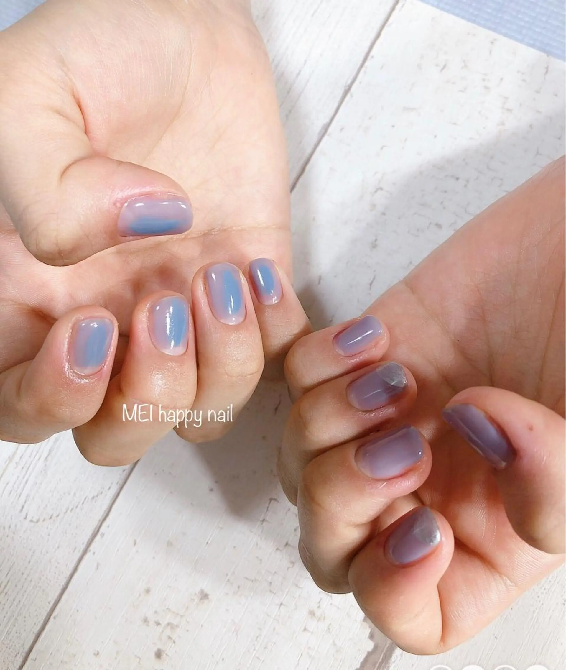 ネイル アートネイル 北浦和 自爪育成ケアのネイルデザイン