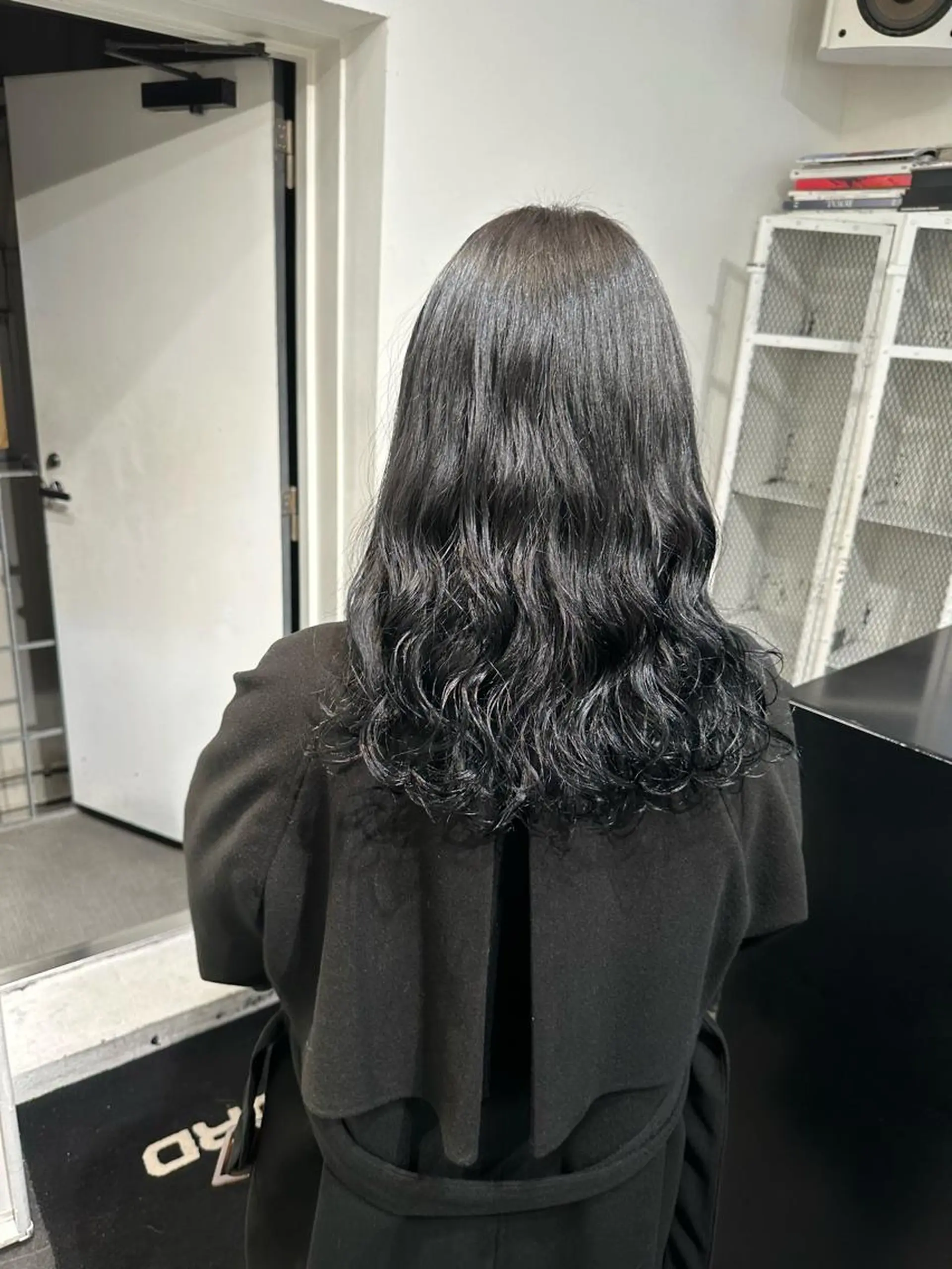 セミロング カラー パーマ カット パーマ 🎀ツヤ髪/韓国 ヘアミカ🎀のヘアスタイル