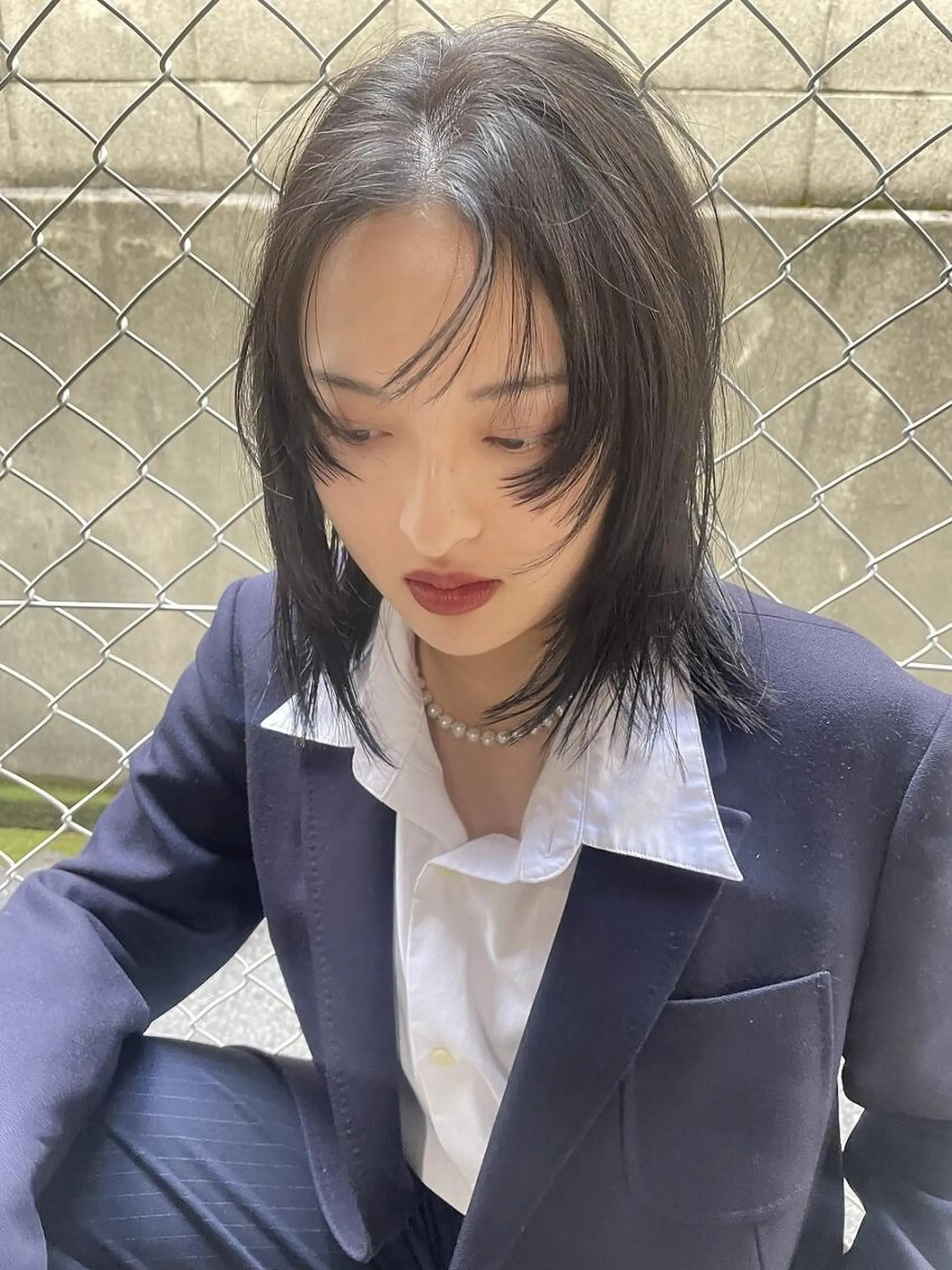 ミディアム カット トリートメント ボブ/レイヤー/ 御田村裕人のヘアスタイル