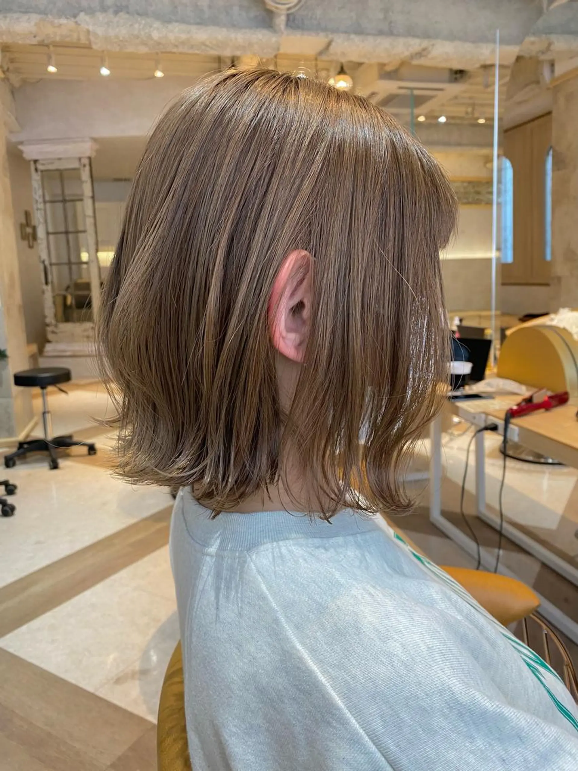 カラー 艶カラー/ボブ /似合わせ/田口愛那のヘアスタイル