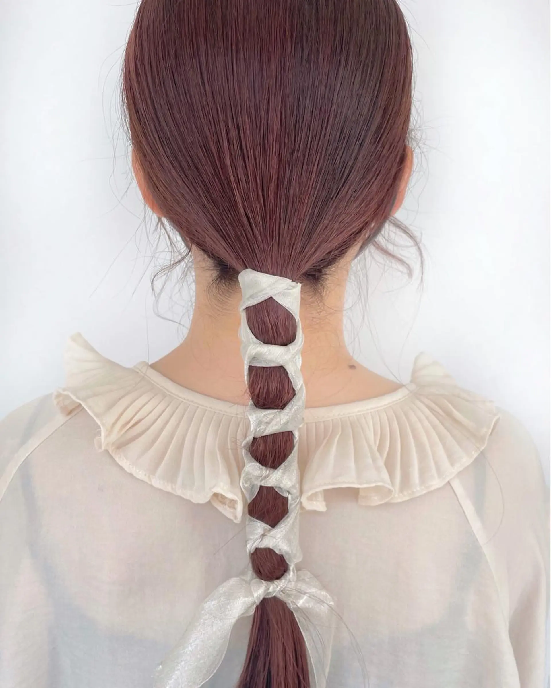 セミロング カラー ヘアアレンジ ヘアカラー トリートメント ヘアセット 南堀江 möwen ( メーヴェ )所属・mowen RUIのヘアスタイル