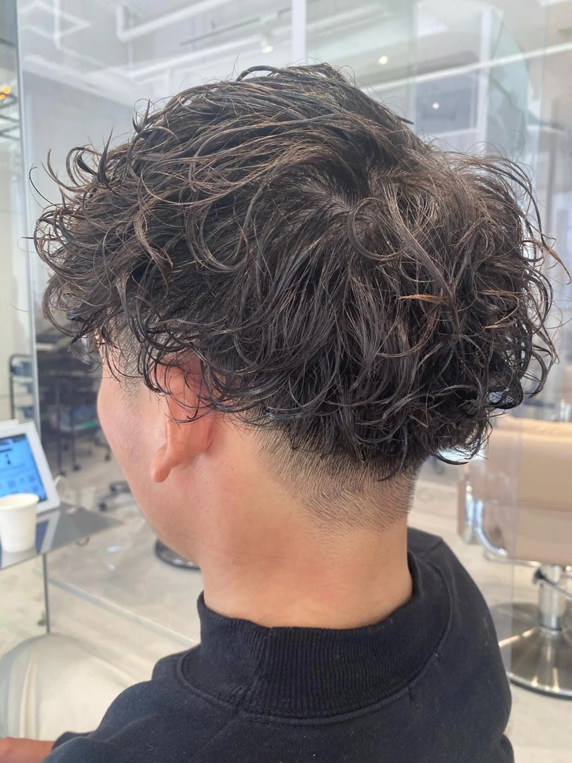 パーマ メンズ nishido ハイライト/海外ヘアのヘアスタイル