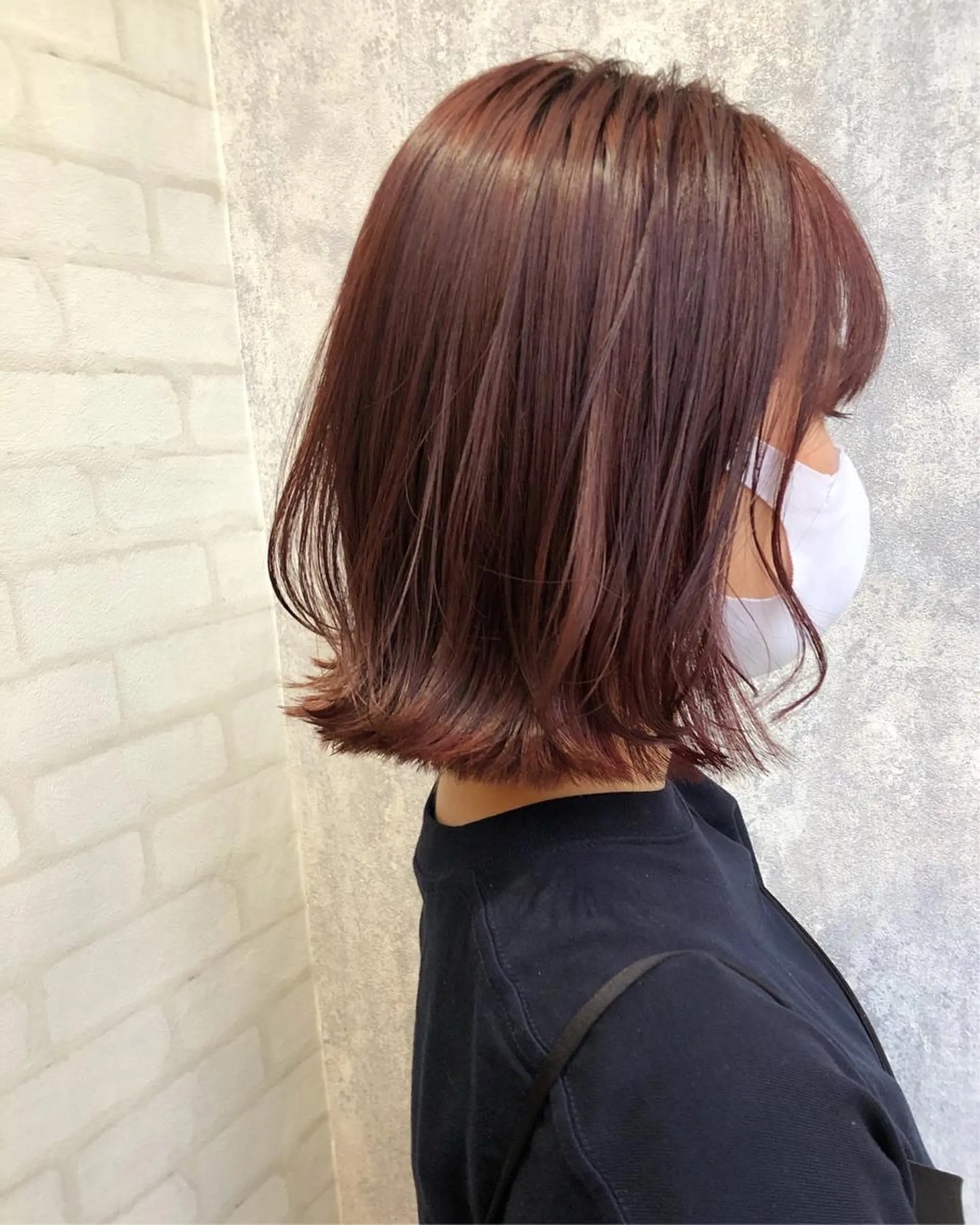 カラー ピンクカラー レイヤー/ボブ/ 顔周り/yukinaのヘアスタイル