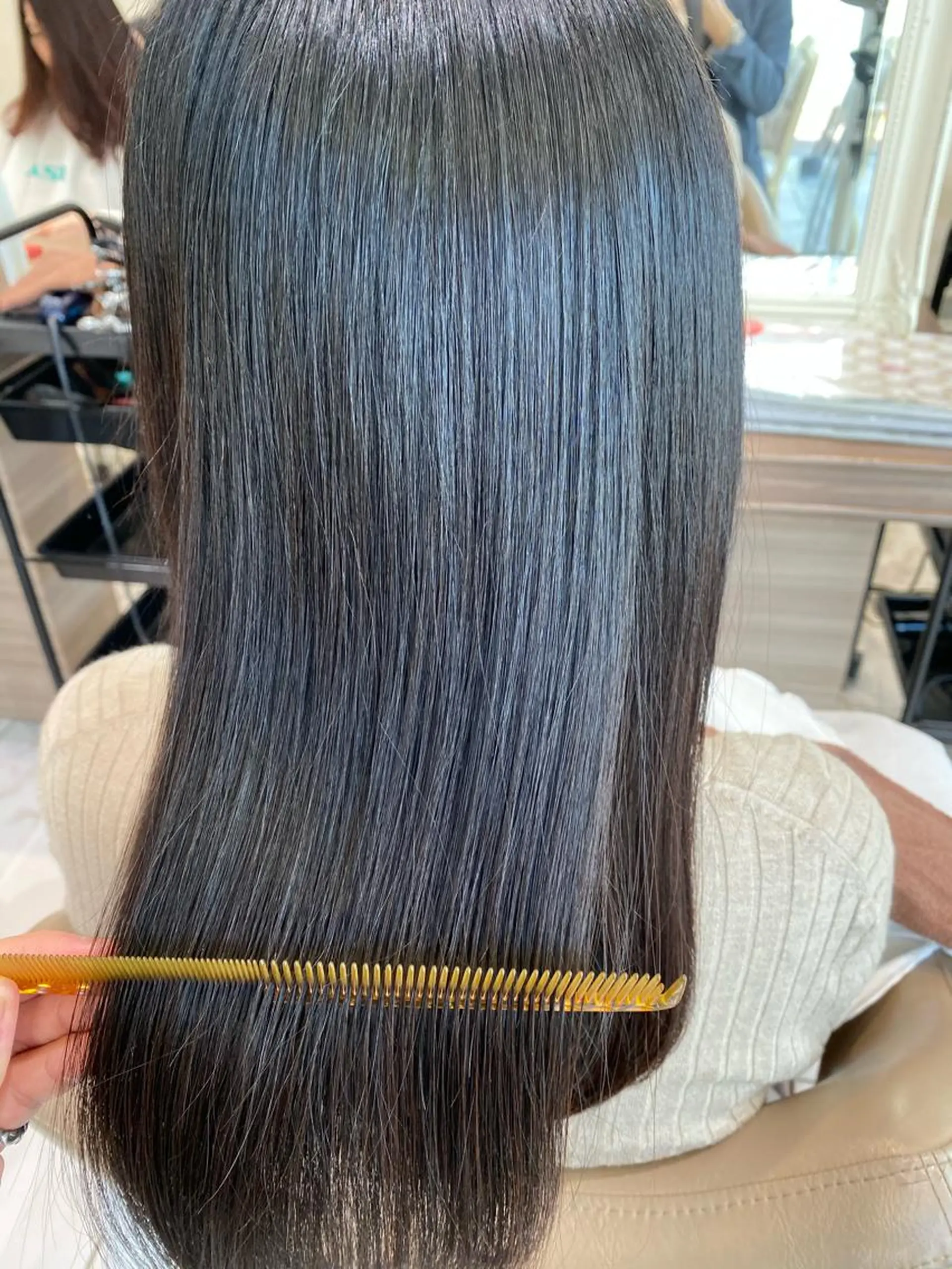 セミロング パーマ 髪質改善 縮毛矯正 トリートメント CURE nex the salon所属・清野 大のヘアスタイル