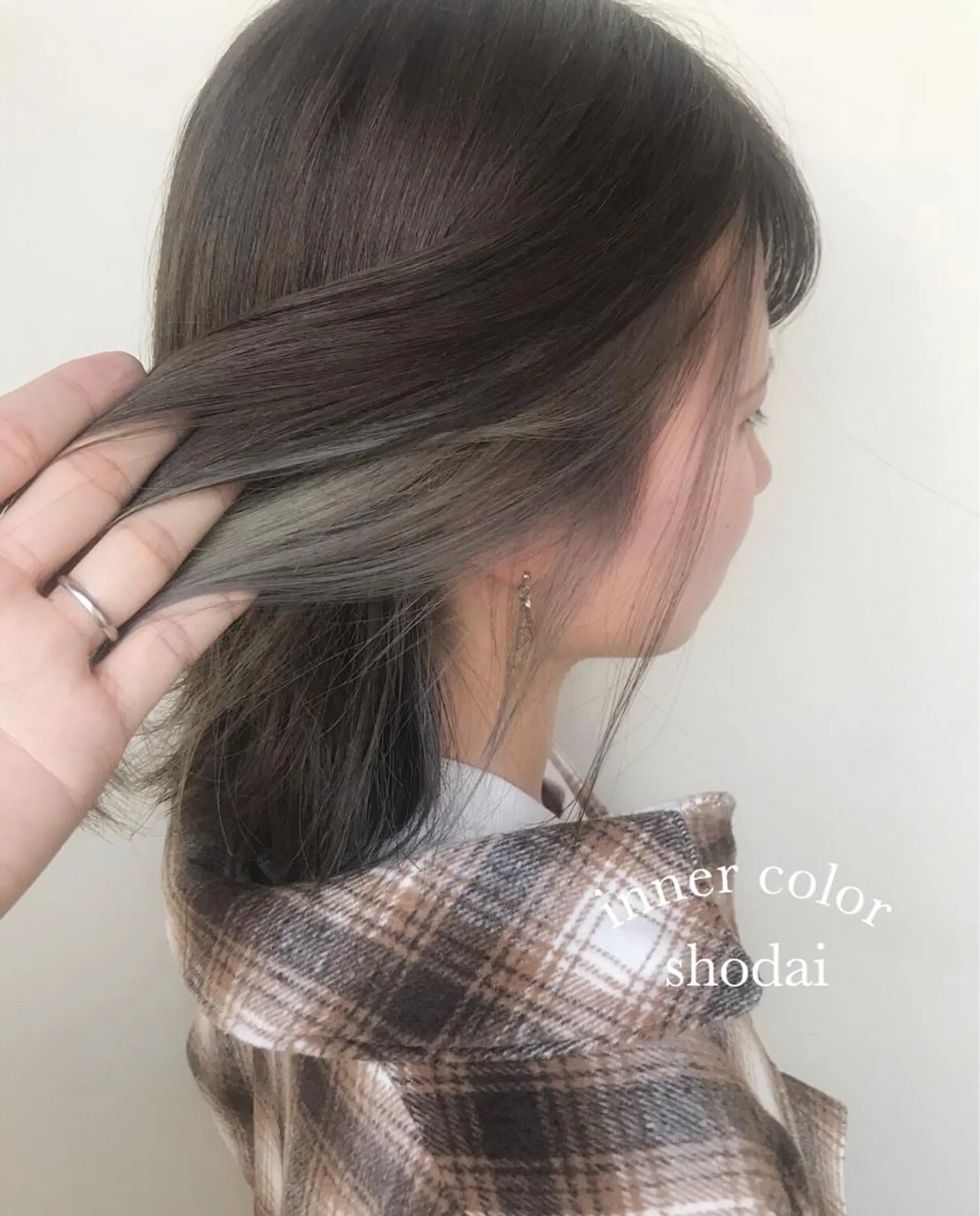 ミディアム カラー カット ヘアカラー ハイライト、レイヤー カット/西梅田/中西のヘアスタイル