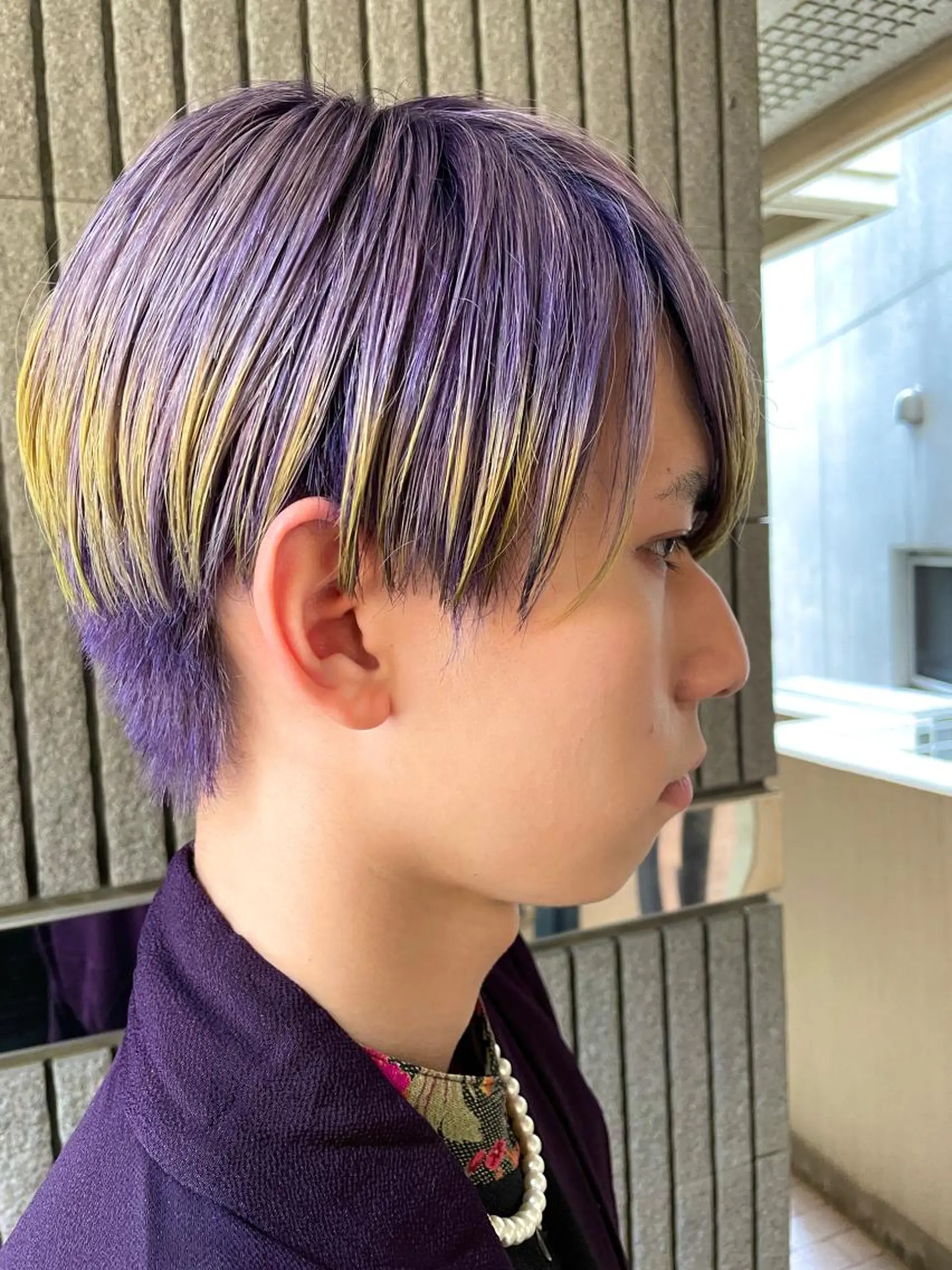 ショート カラー デザインカラー ヘアカラー トリートメント 城　健太郎 💎ハイトーンのヘアスタイル