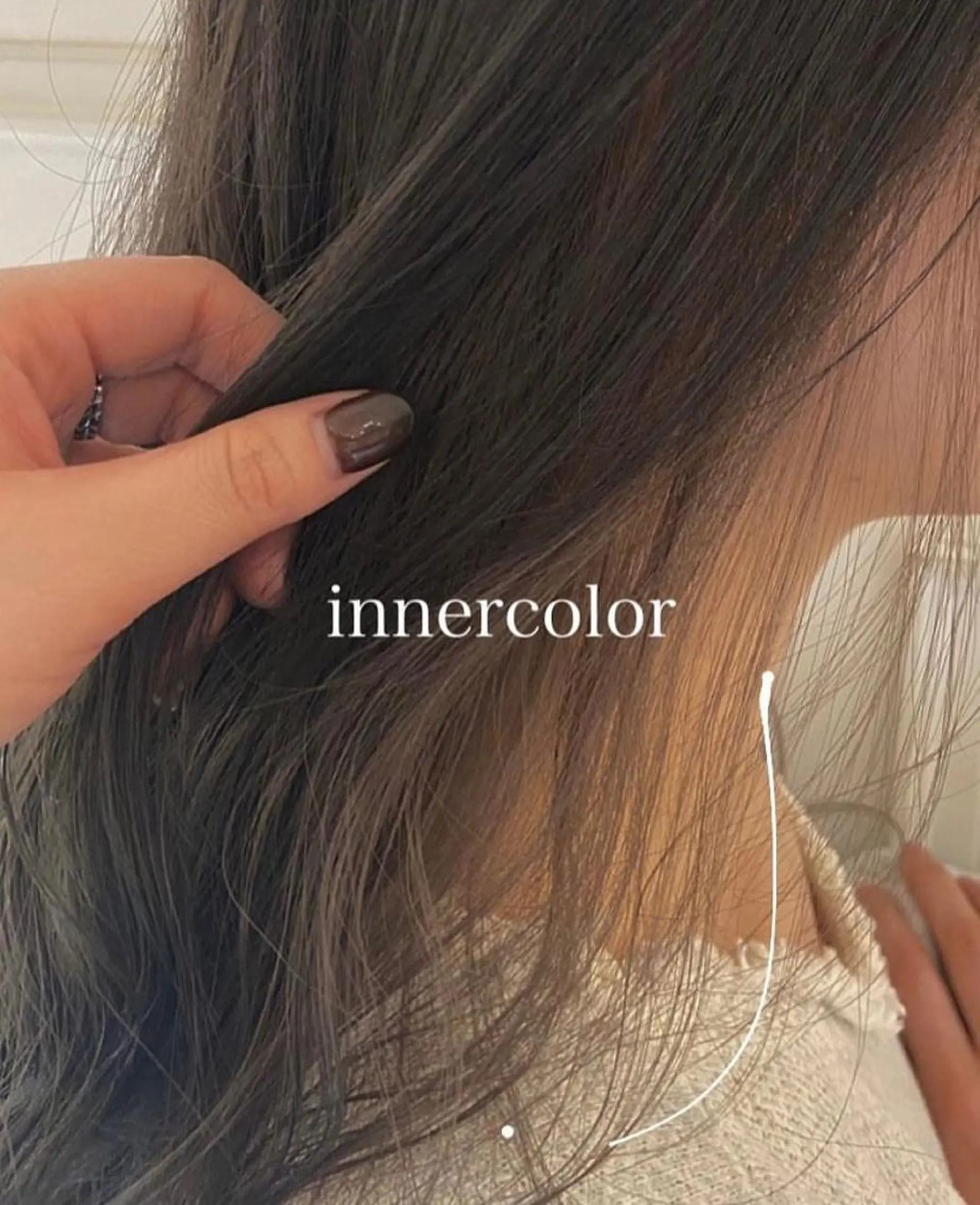 セミロング カット ヘアカラー TAKAHASHI REIKAのヘアスタイル