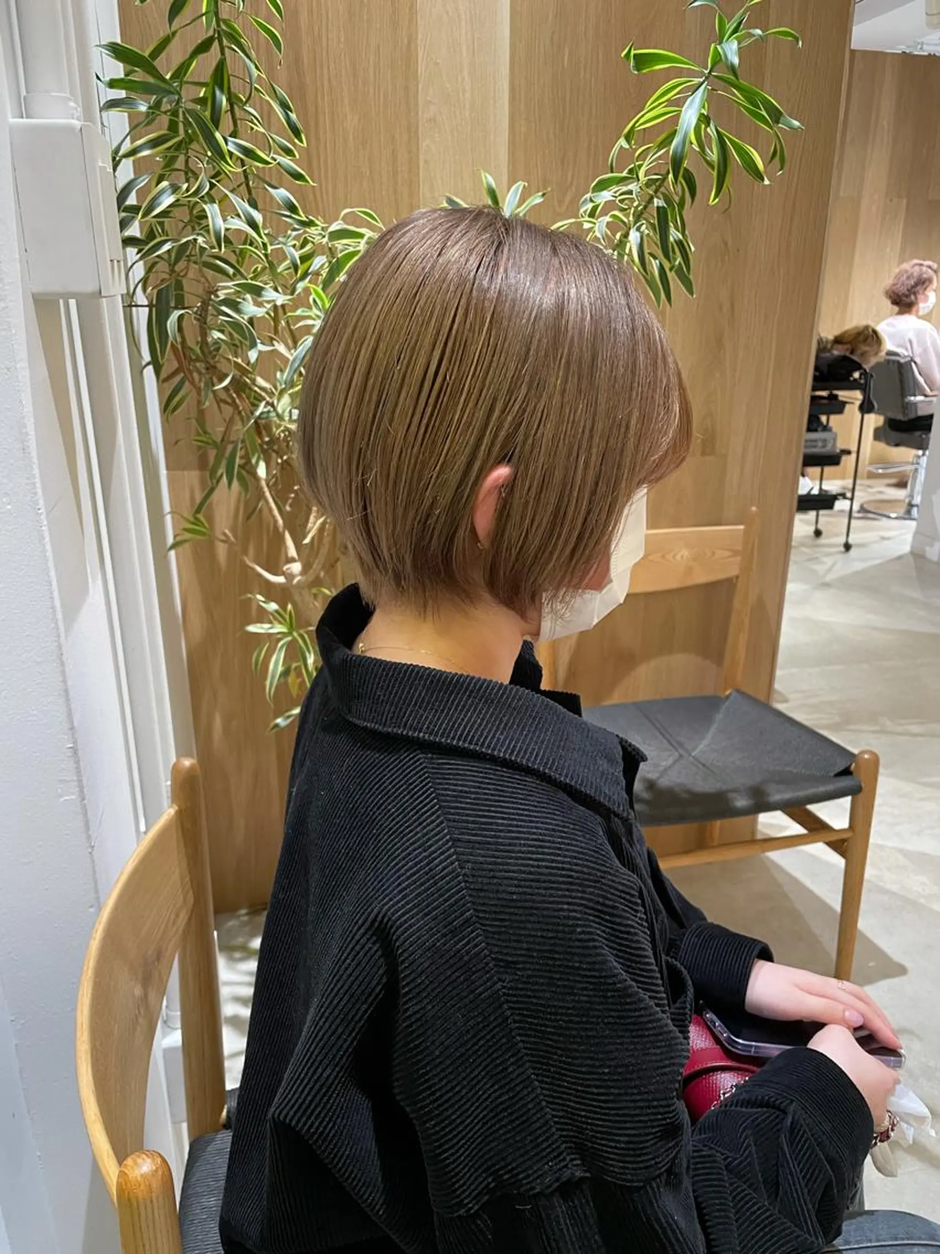 ミディアム カラー カット ヘアカラー トリートメント レイヤー/ハッシュ 渋谷/サッタのヘアスタイル