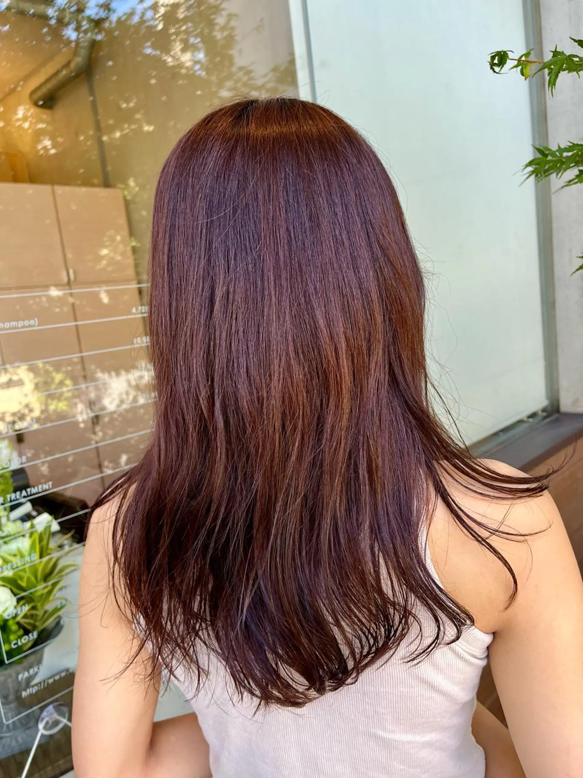 セミロング ヘアカラー 工藤 詩月のヘアスタイル