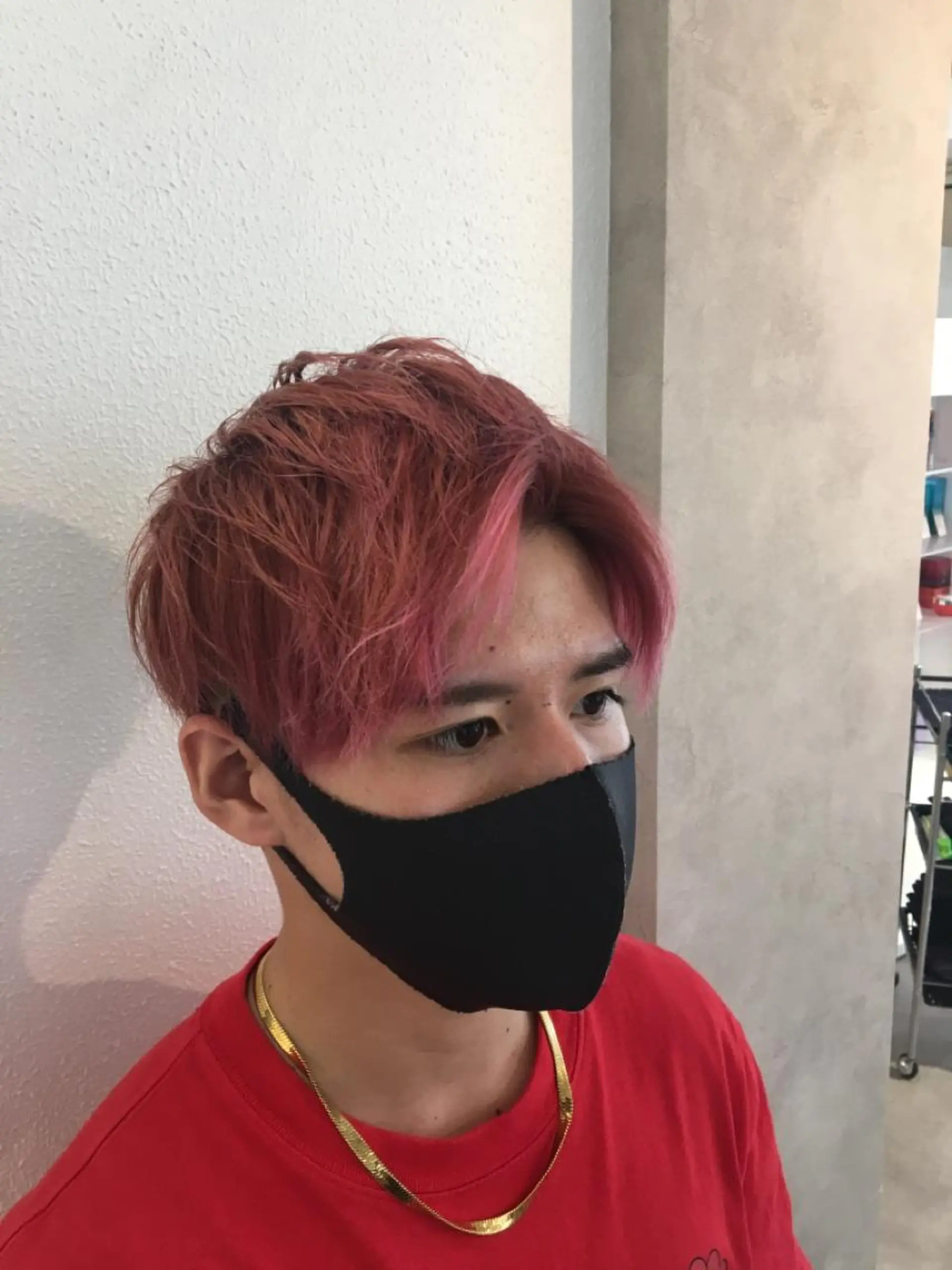 ショート カラー ピンクカラー ヘアカラー Selene 難波店 店長SHINTANIのヘアスタイル