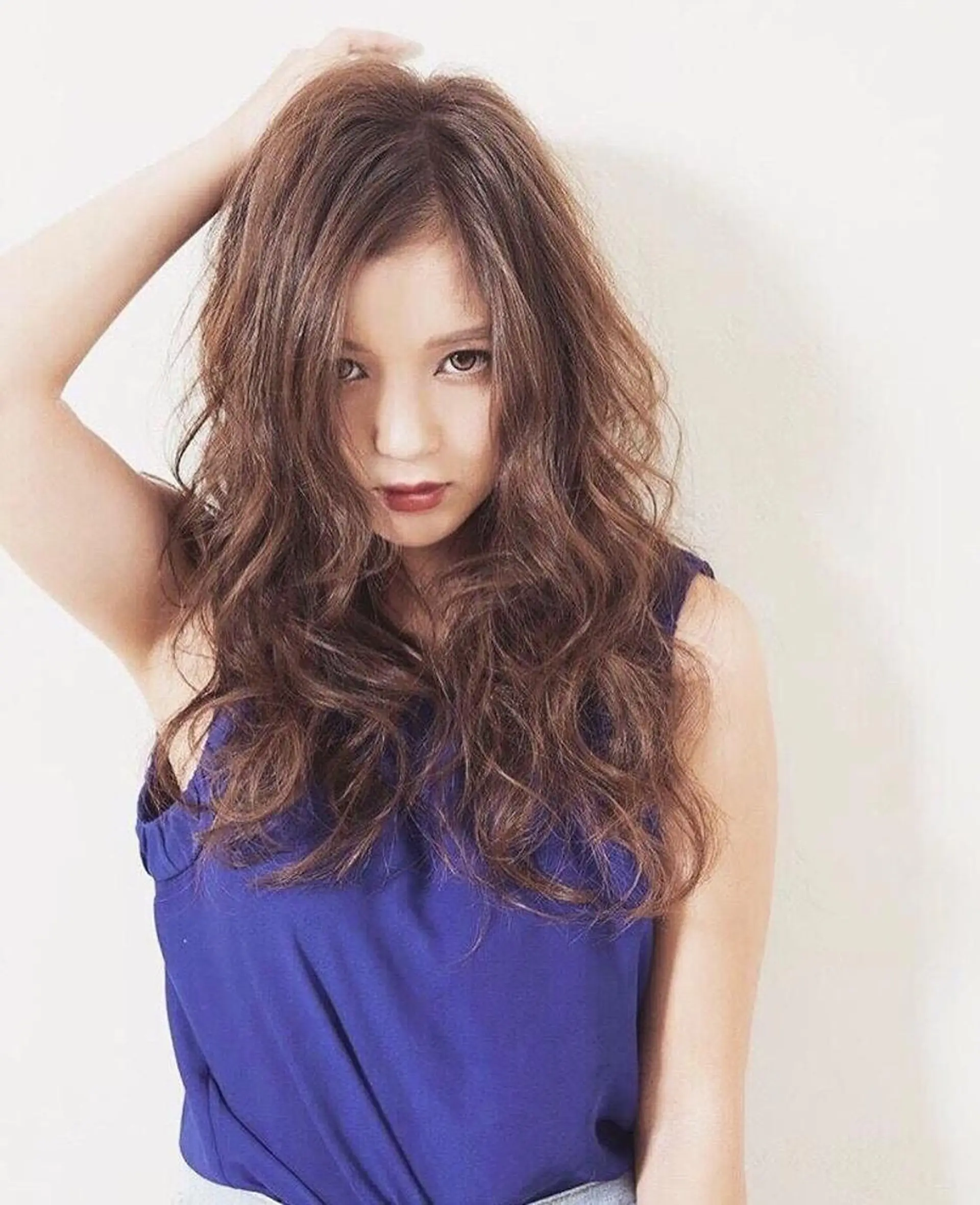 ロング カラー ヘアアレンジ マツエク・マツパ 🩵盛れる韓国ヘア 🩵うるつやカラーのヘアスタイル