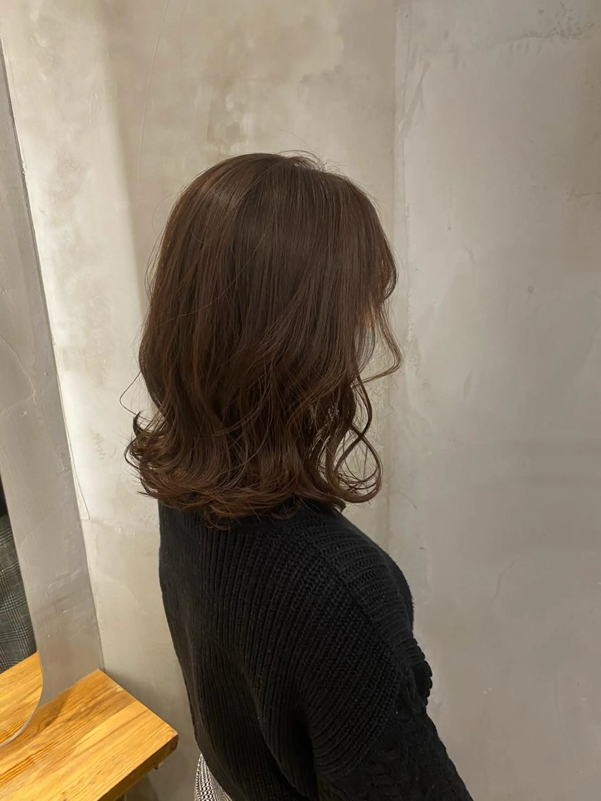 ミディアム カット ヘアカラー トリートメント 顔周りcut・ご相談 ＝新宿しずく🇰🇷のヘアスタイル