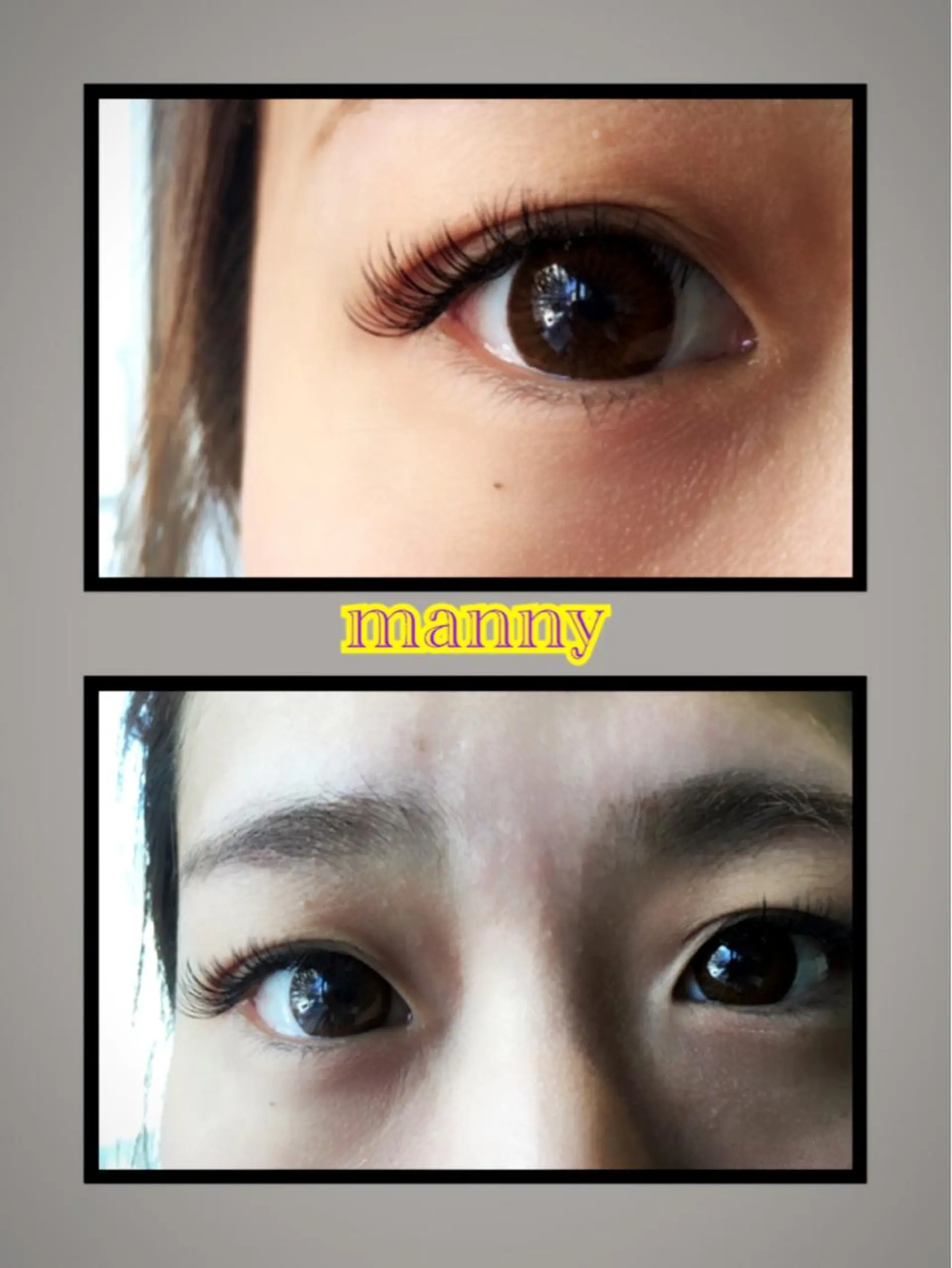 マツエク・マツパ 目尻長め manny eyelashのマツエク・マツパデザイン