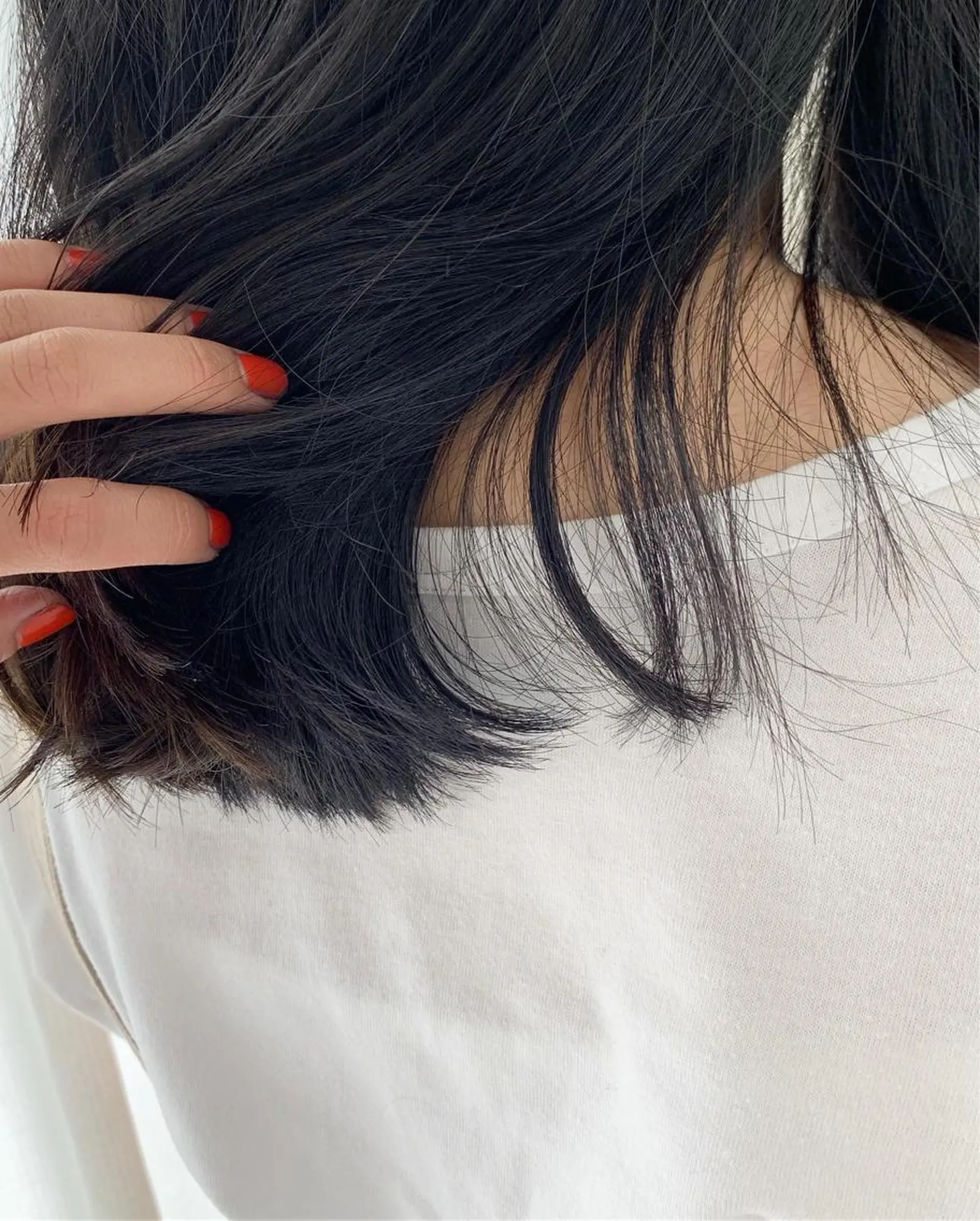 ミディアム カラー fio マナミのヘアスタイル