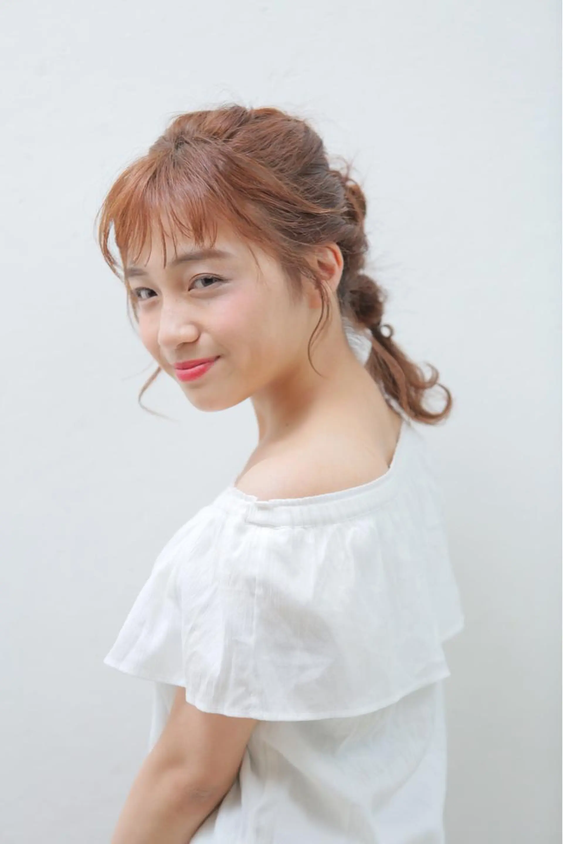 ミディアム ヘアアレンジ 樋渡 侑希のヘアスタイル