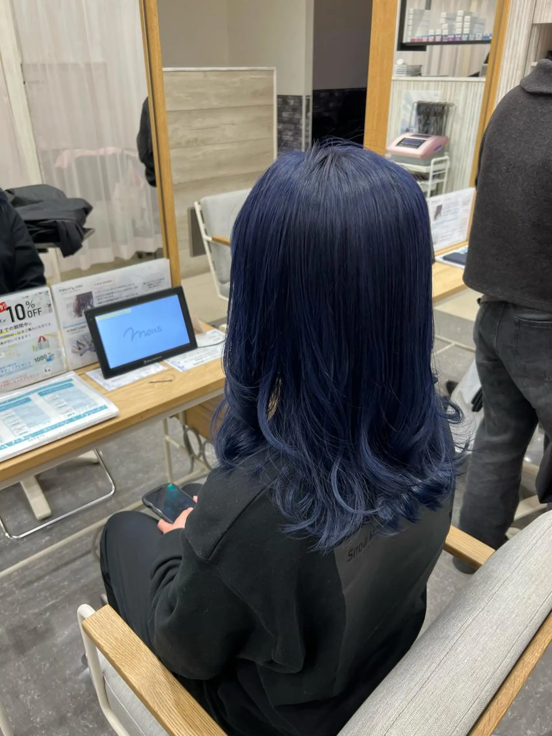 セミロング カラー ヘアカラー 太白区白髪ぼかし/ ボブカット/千葉達人のヘアスタイル