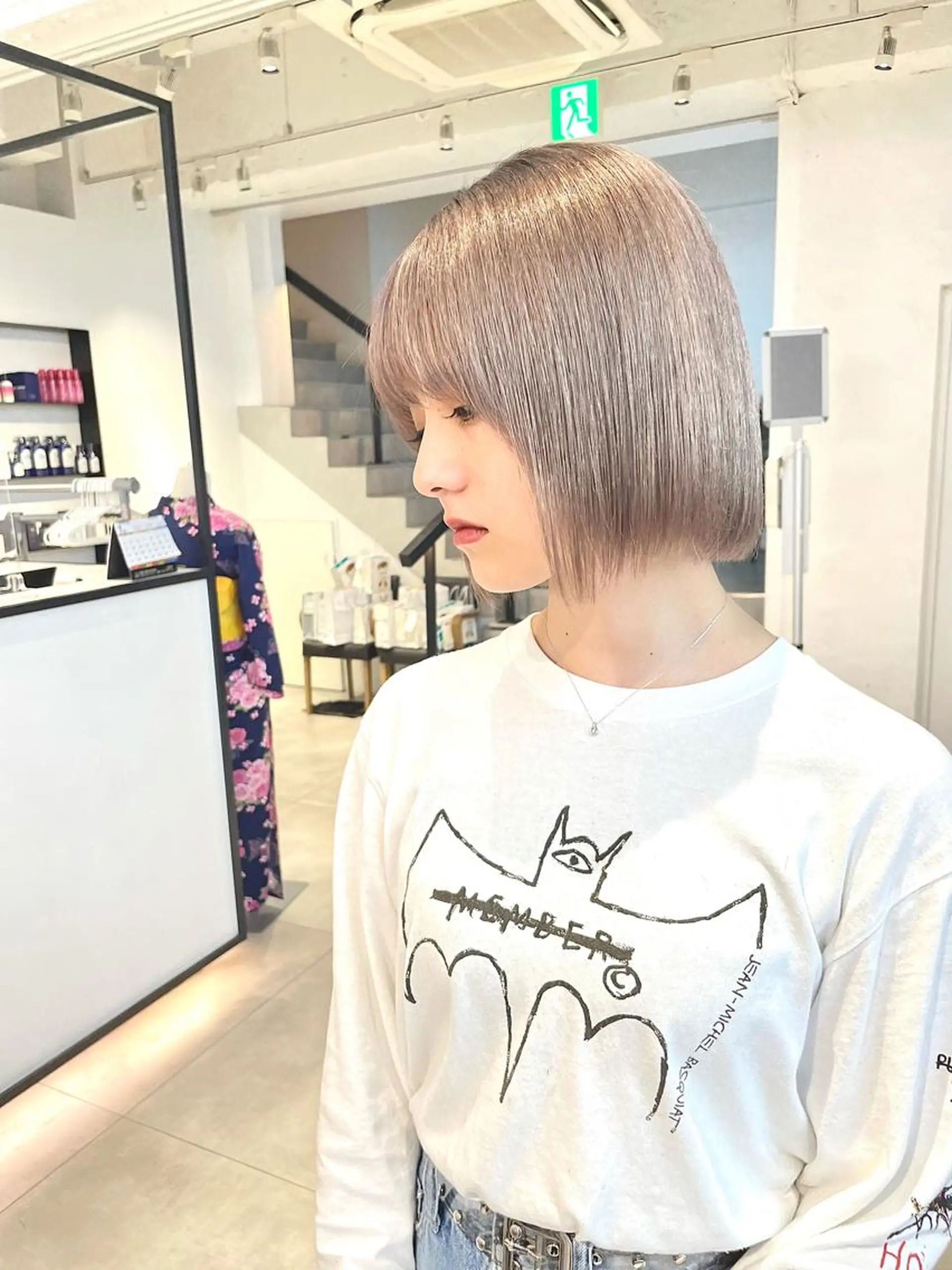 ショート カラー ヘアカラー 🇰🇷カルマパーマ kaito🇰🇷のヘアスタイル