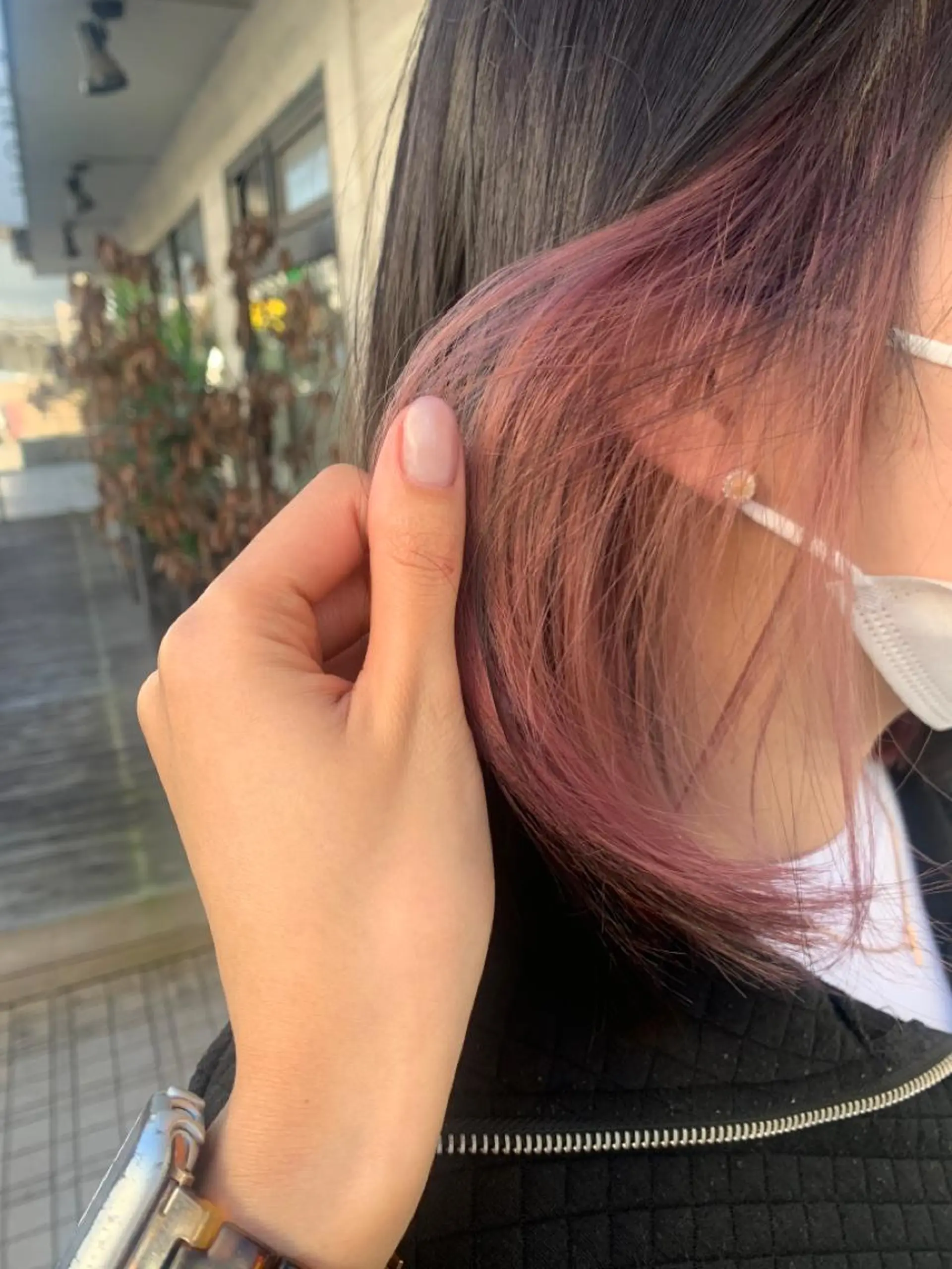 カラー ピンクカラー RIO .のヘアスタイル