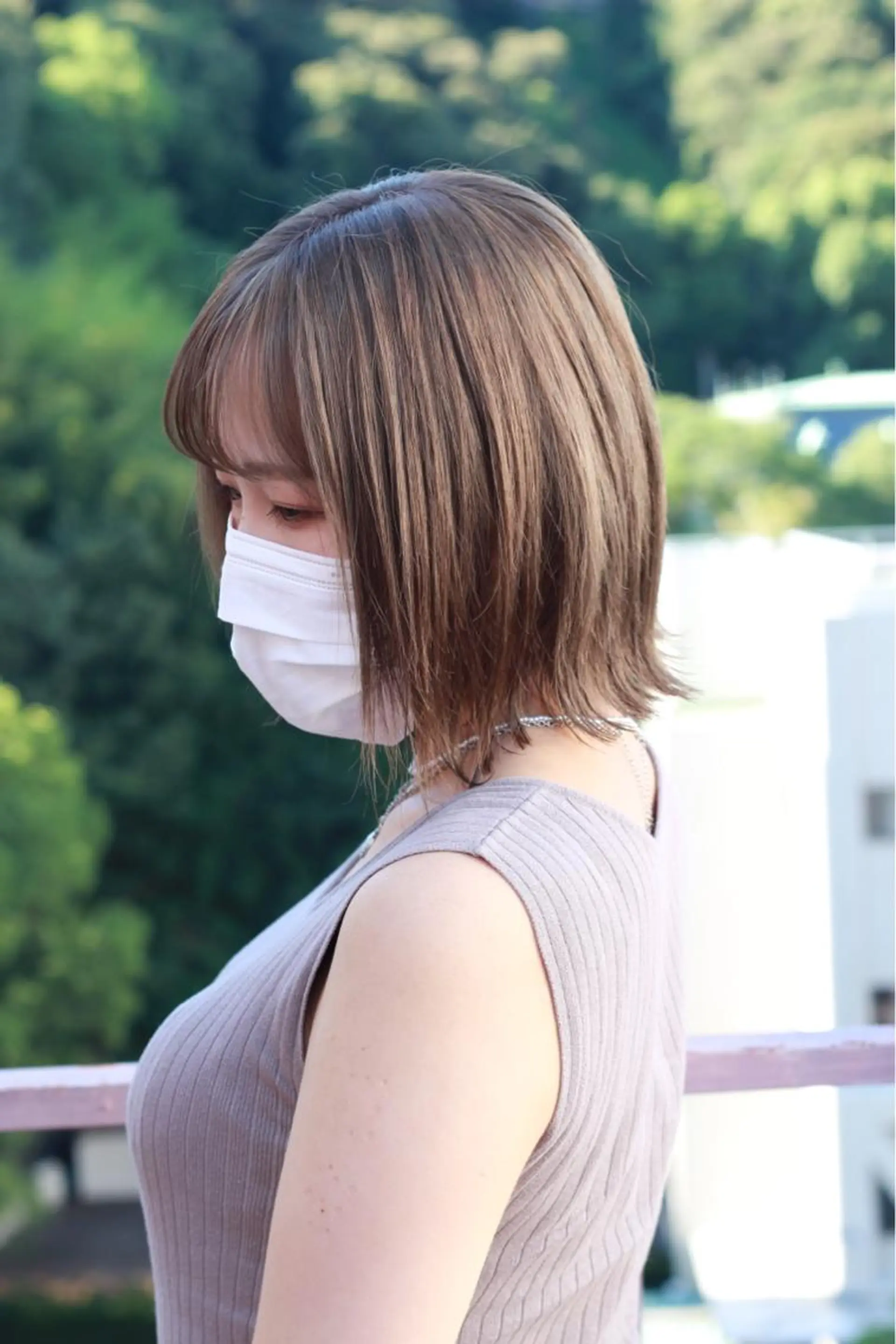 ショート カラー ベージュカラー ミルクティーベージュ ヘアカラー Viage （ビアージュ）のヘアスタイル