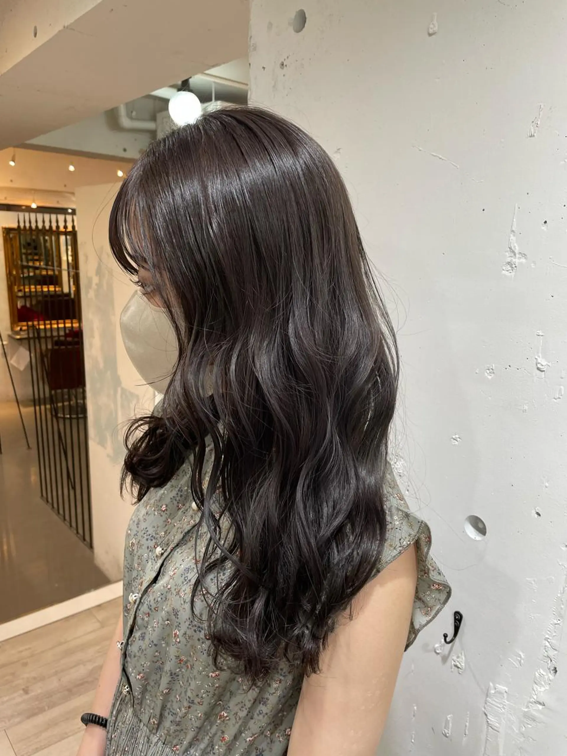 ロング カラー ヘアカラー トリートメント カラーが上手い 辻悠月のヘアスタイル