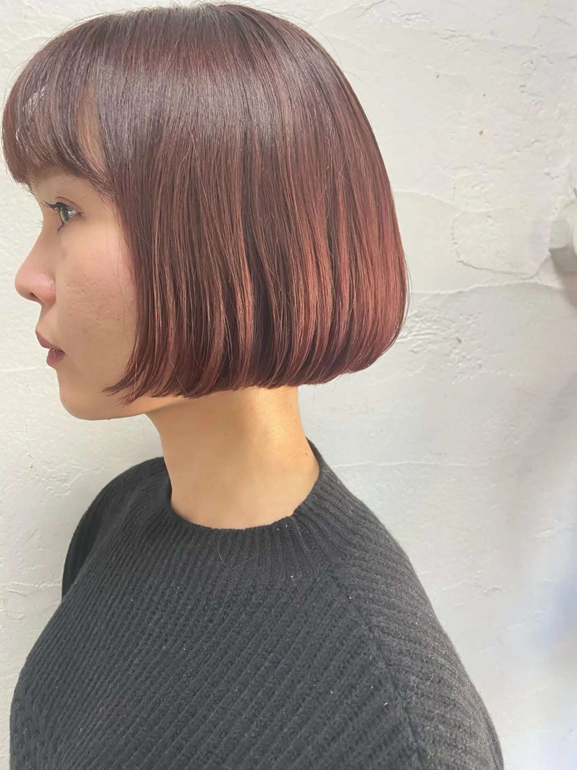 ショート カラー ヘアアレンジ ピンクカラー ボブ ショートヘア SALOWIN恵比寿所属・ヘッドスパで脳を 整える✨chacoのヘアスタイル