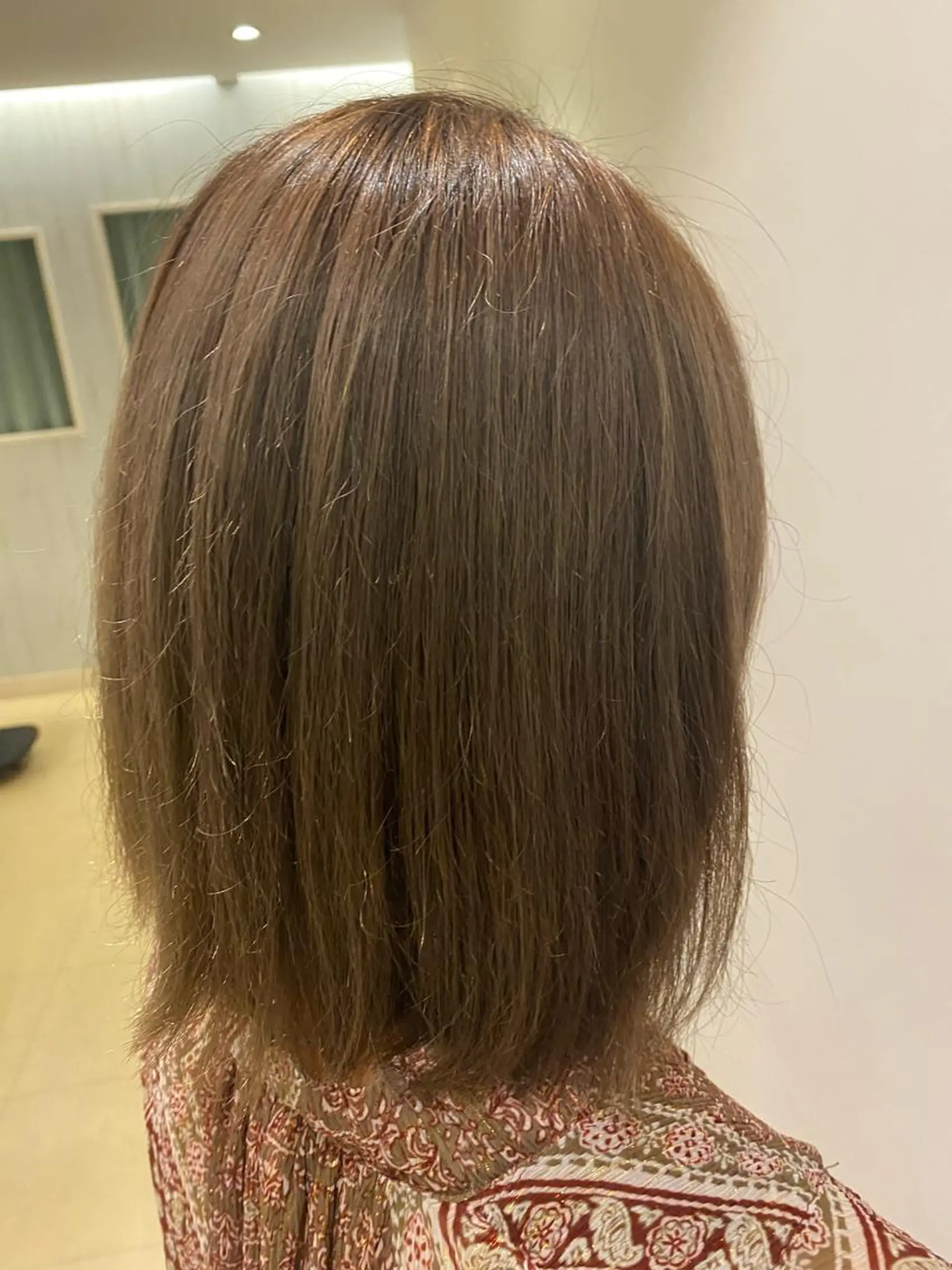 ミディアム カラー ヘアカラー トリートメント 🌹艶髪カラー🌹 津田晴加【西荻窪】のヘアスタイル