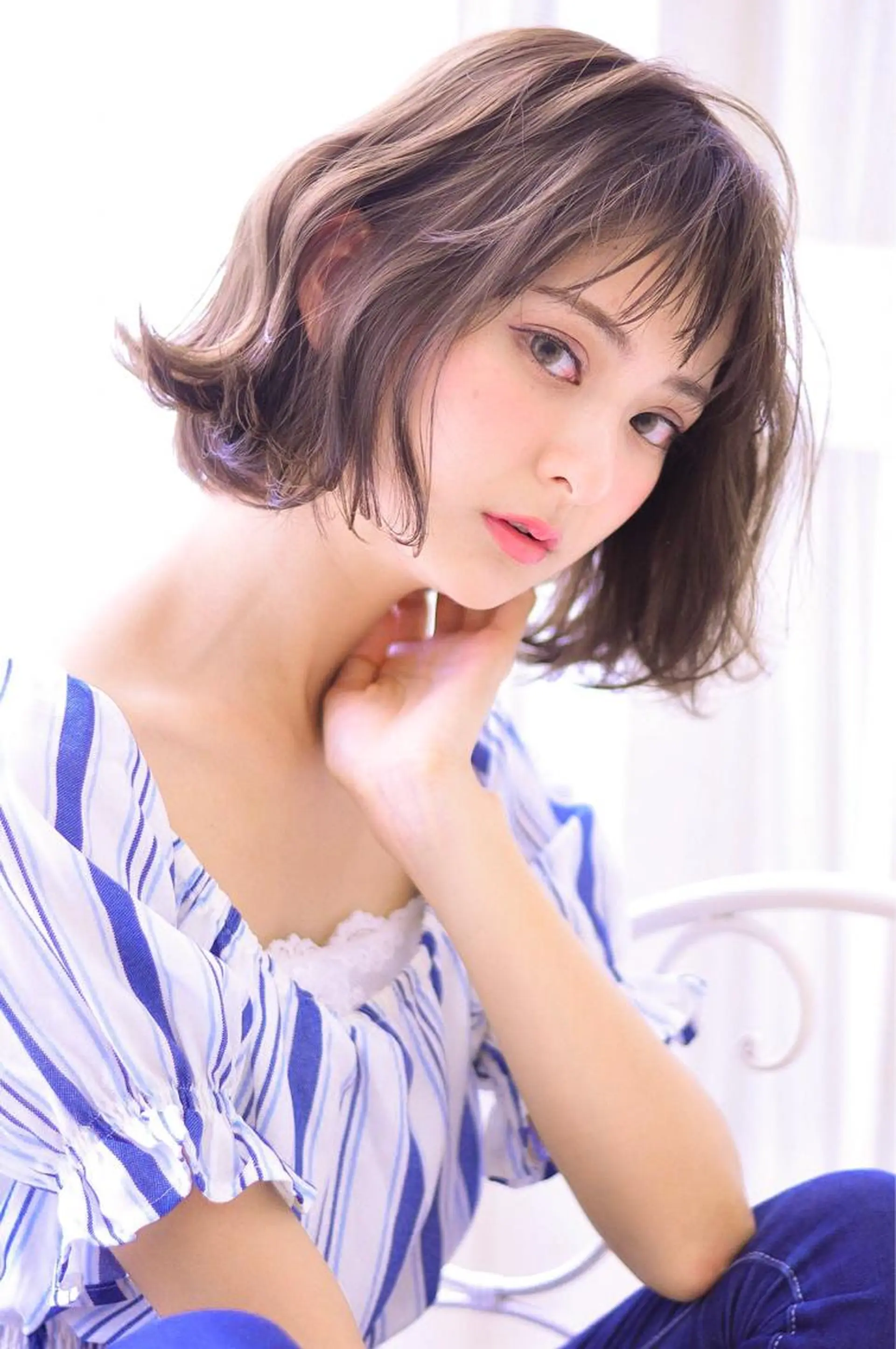 ショート カラー ヘアアレンジ ボブ ショートヘア kiki所属・中田 敏明のヘアスタイル