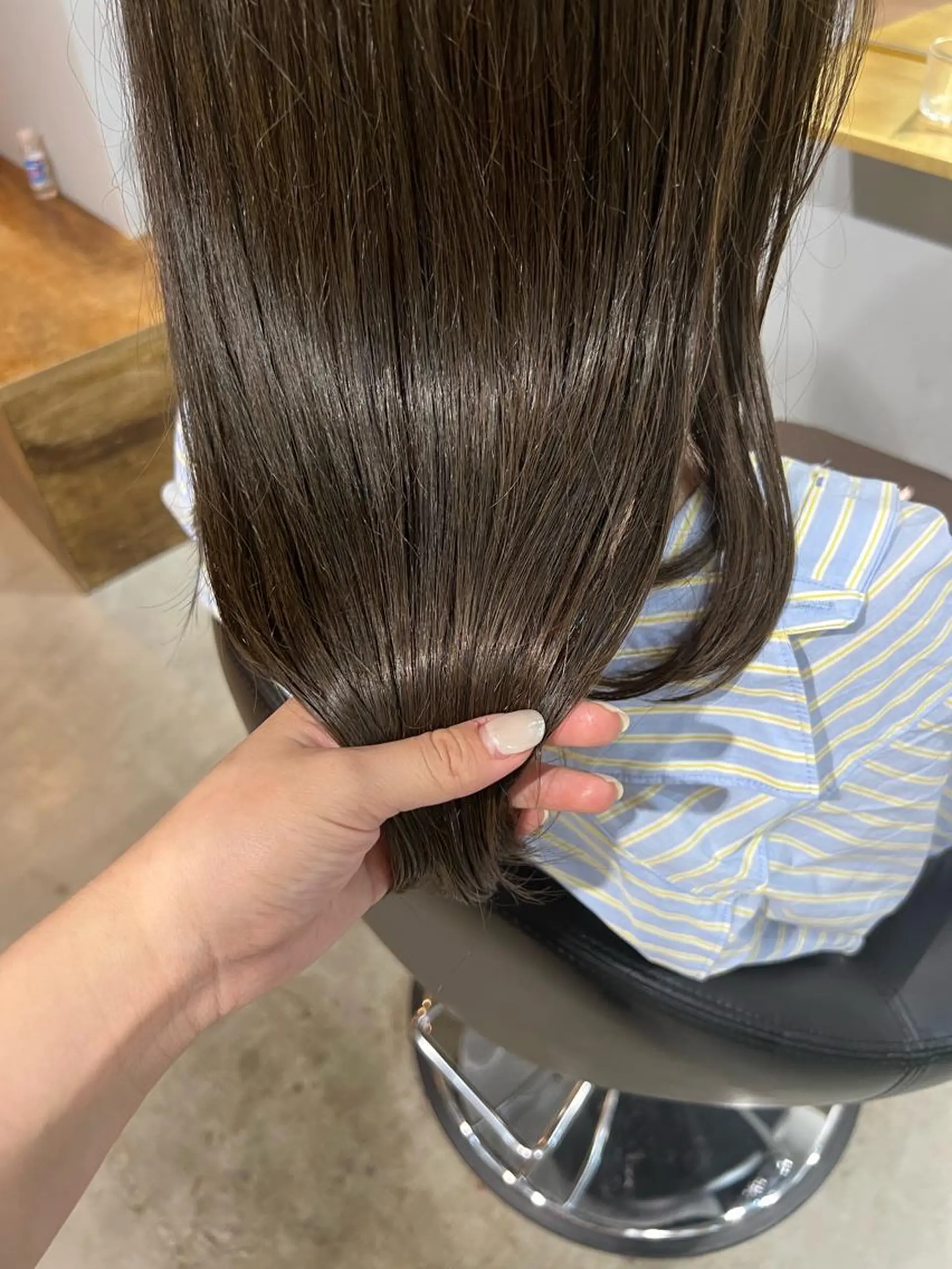 セミロング カラー ヘアカラー トリートメント akane/ボブ /オリーブ/ブラウンのヘアスタイル