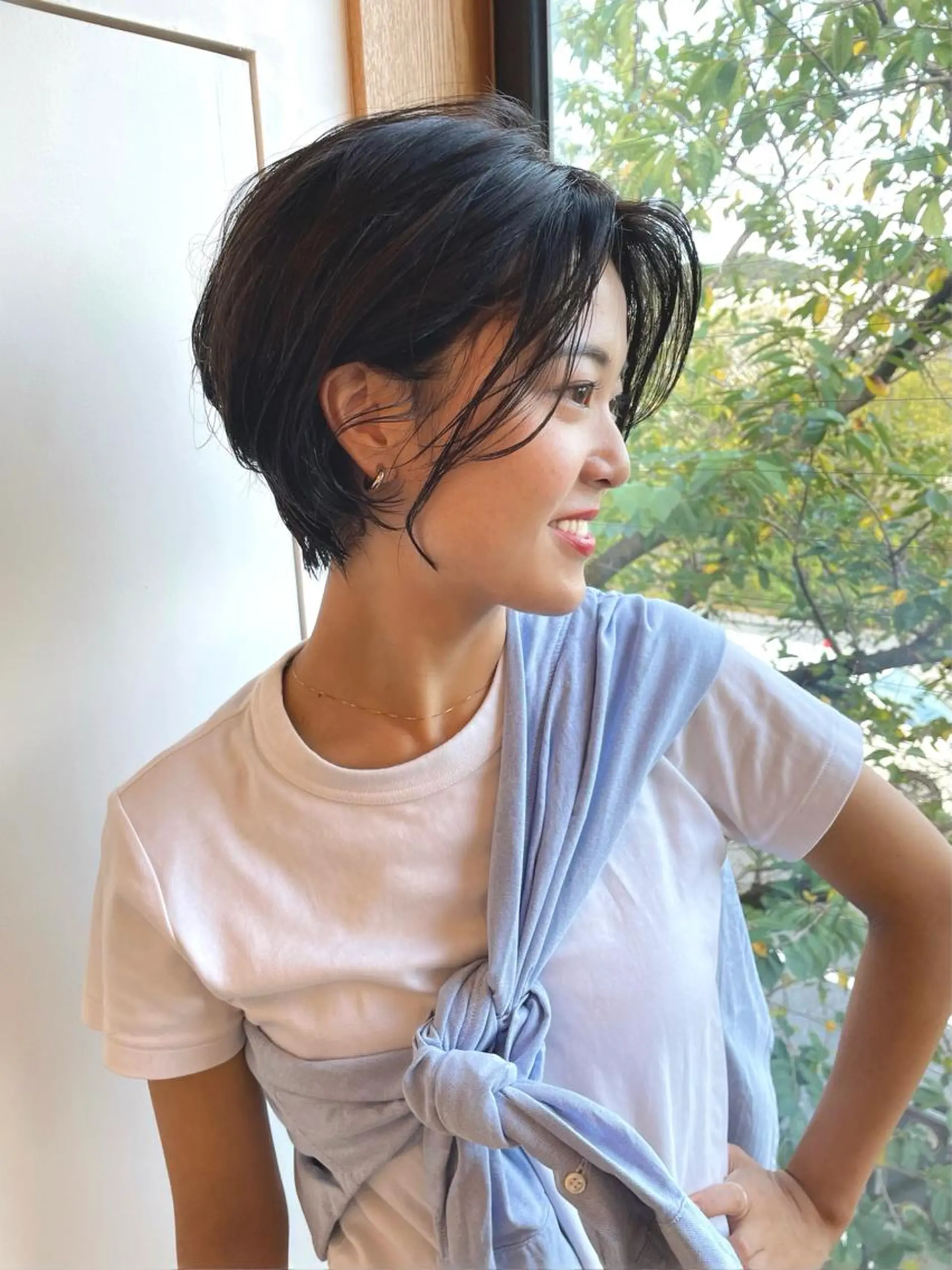 ミディアム 🌊トガシカイト /ショート白髪ぼかしのヘアスタイル