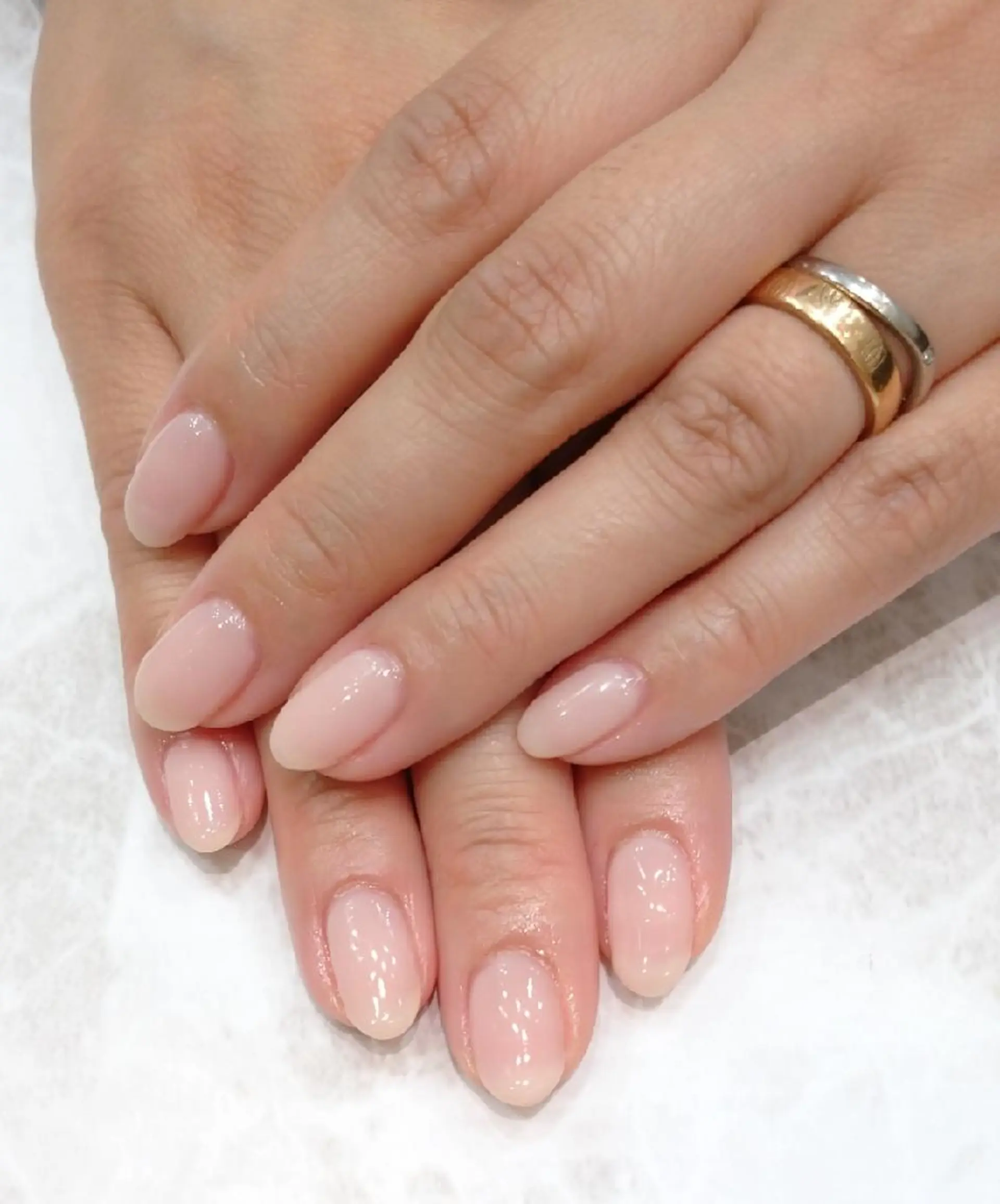 ネイル クリアネイル ジェルネイル オフィスネイル ワンカラーネイル パラジェル 會田 瑠衣のネイルデザイン