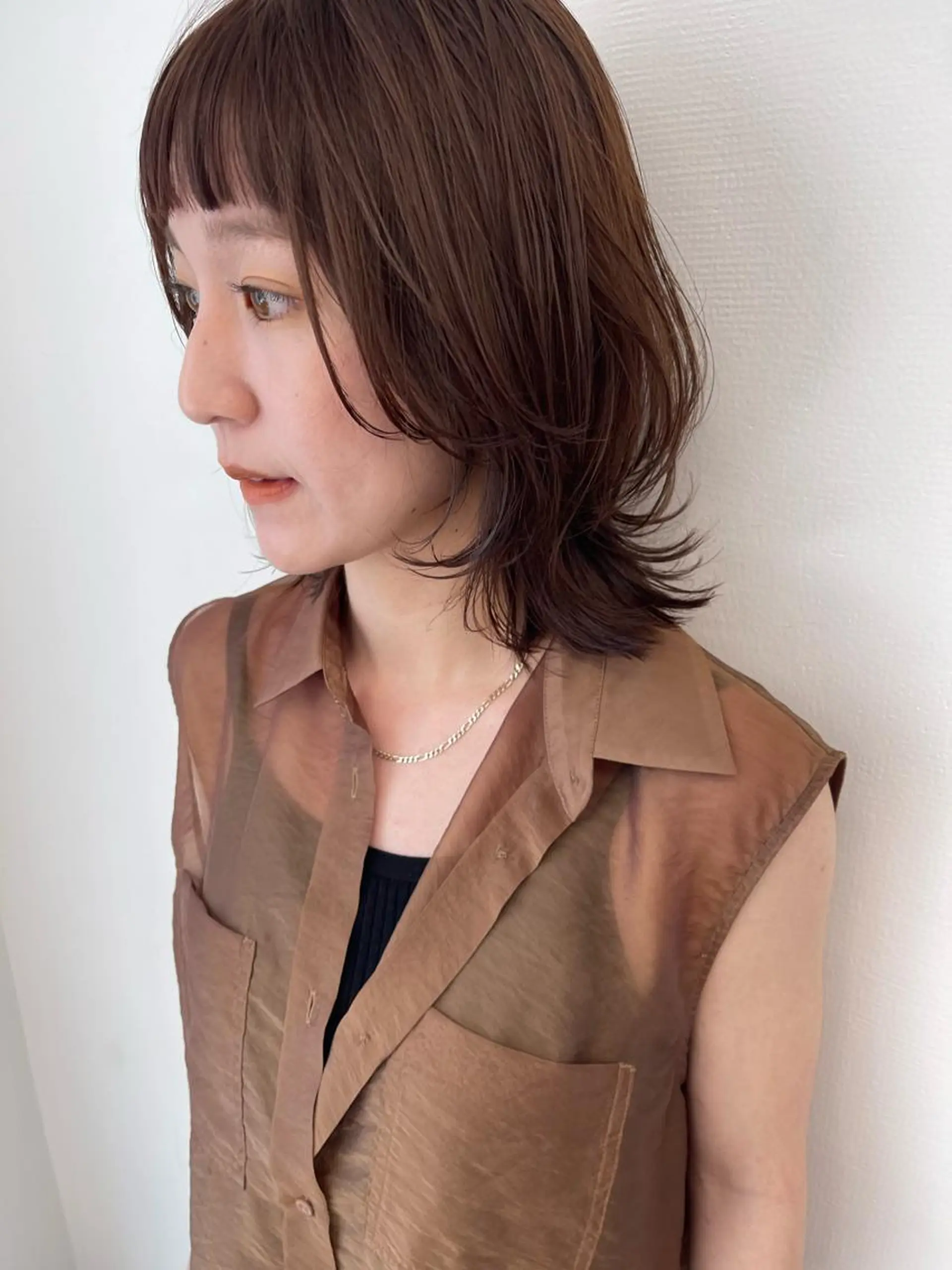 ミディアム カラー カット ヘアカラー トリートメント pole/apartment所属・💓パーマ，💗 レイヤーカットのヘアスタイル