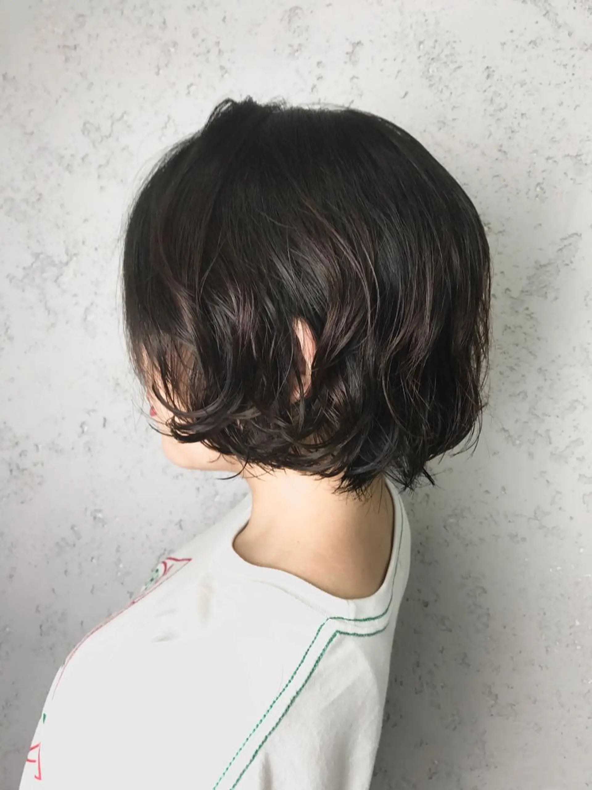 ショート カラー パーマ ヘアアレンジ 韓国ヘア✨グレージュ カラーasamiのヘアスタイル