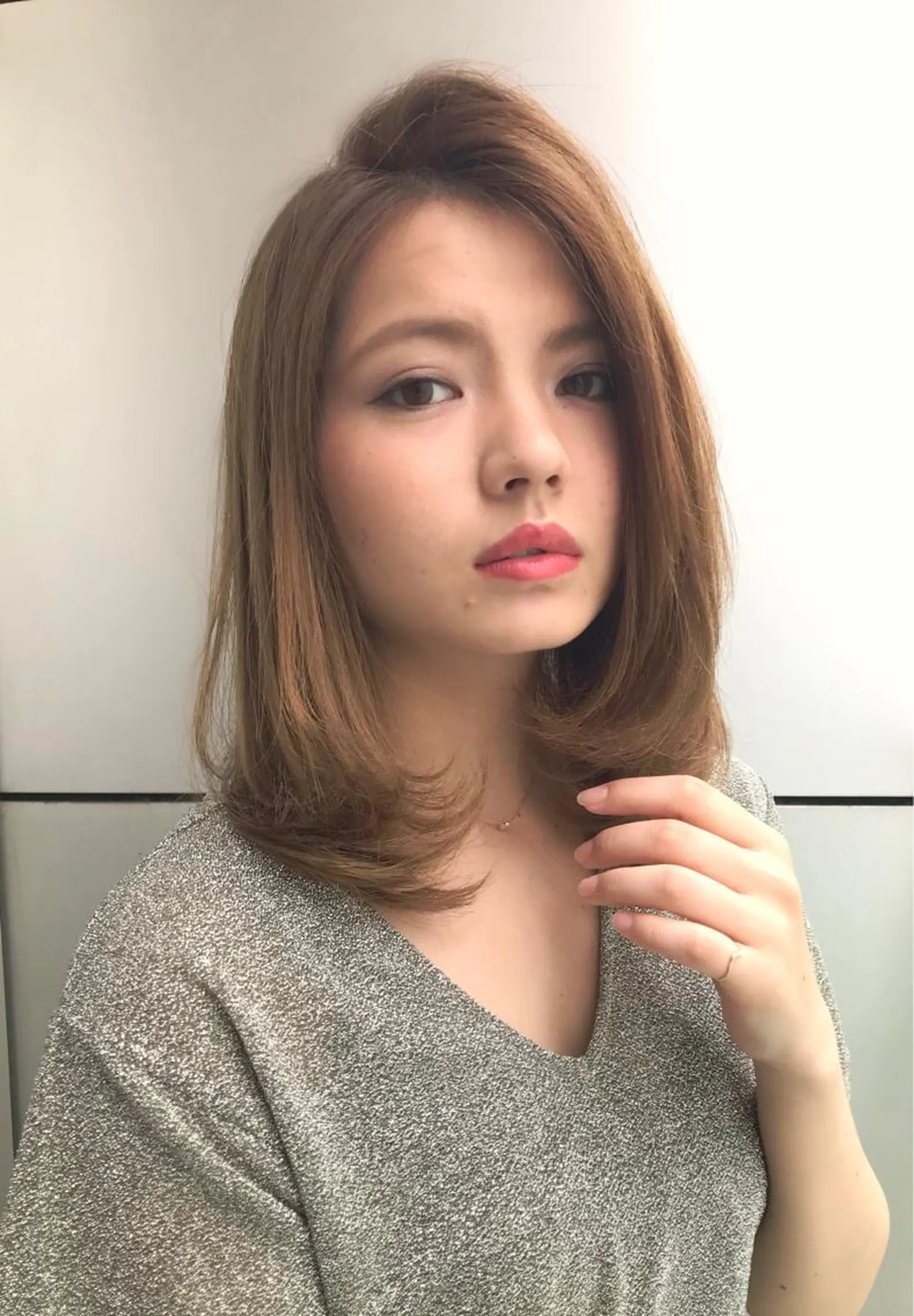 ミディアム カラー パーマ ヘアアレンジ 髪質改善/縮毛矯正/ ボブ/店長/槌矢圭悟のヘアスタイル