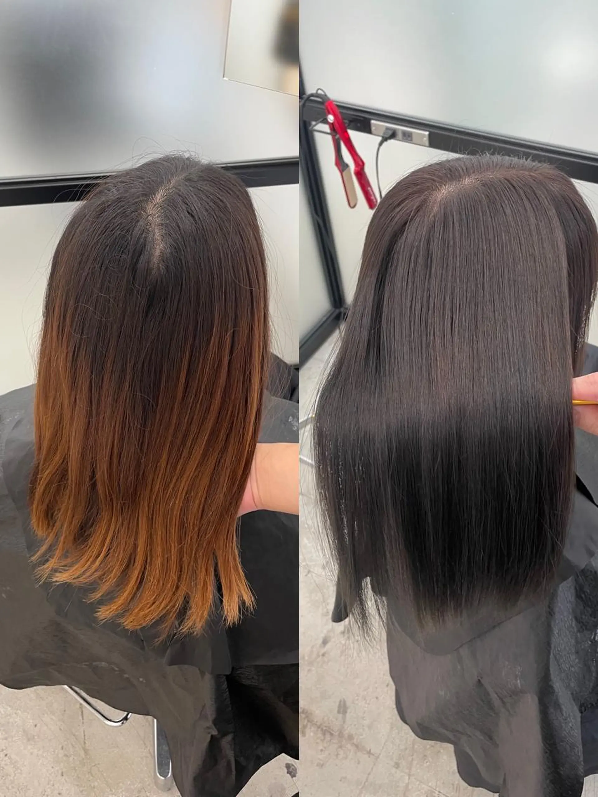 セミロング ヘアカラー トリートメント dx share salon 渋谷所属・髪質改善ヘアエステ Soruhaのヘアスタイル