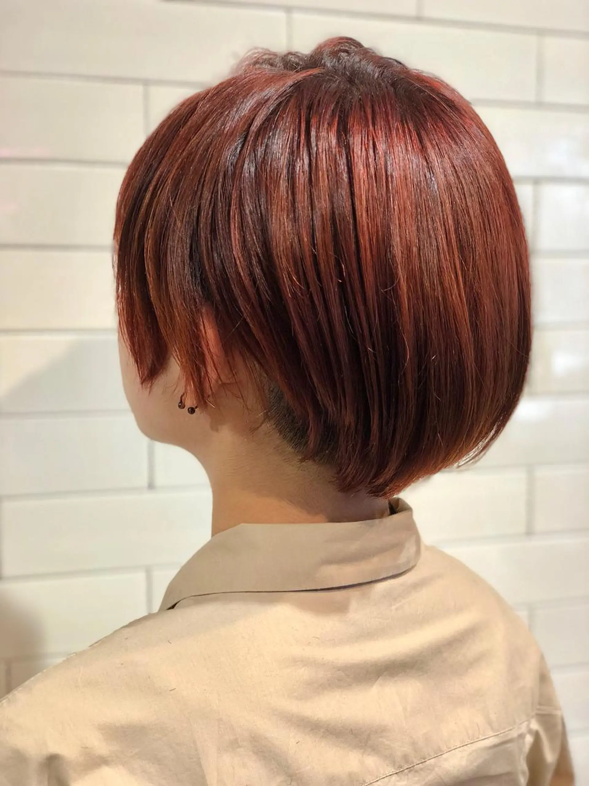 ショート カラー 🤍髪質改善➕透明感 カラー🤍川上葵のヘアスタイル