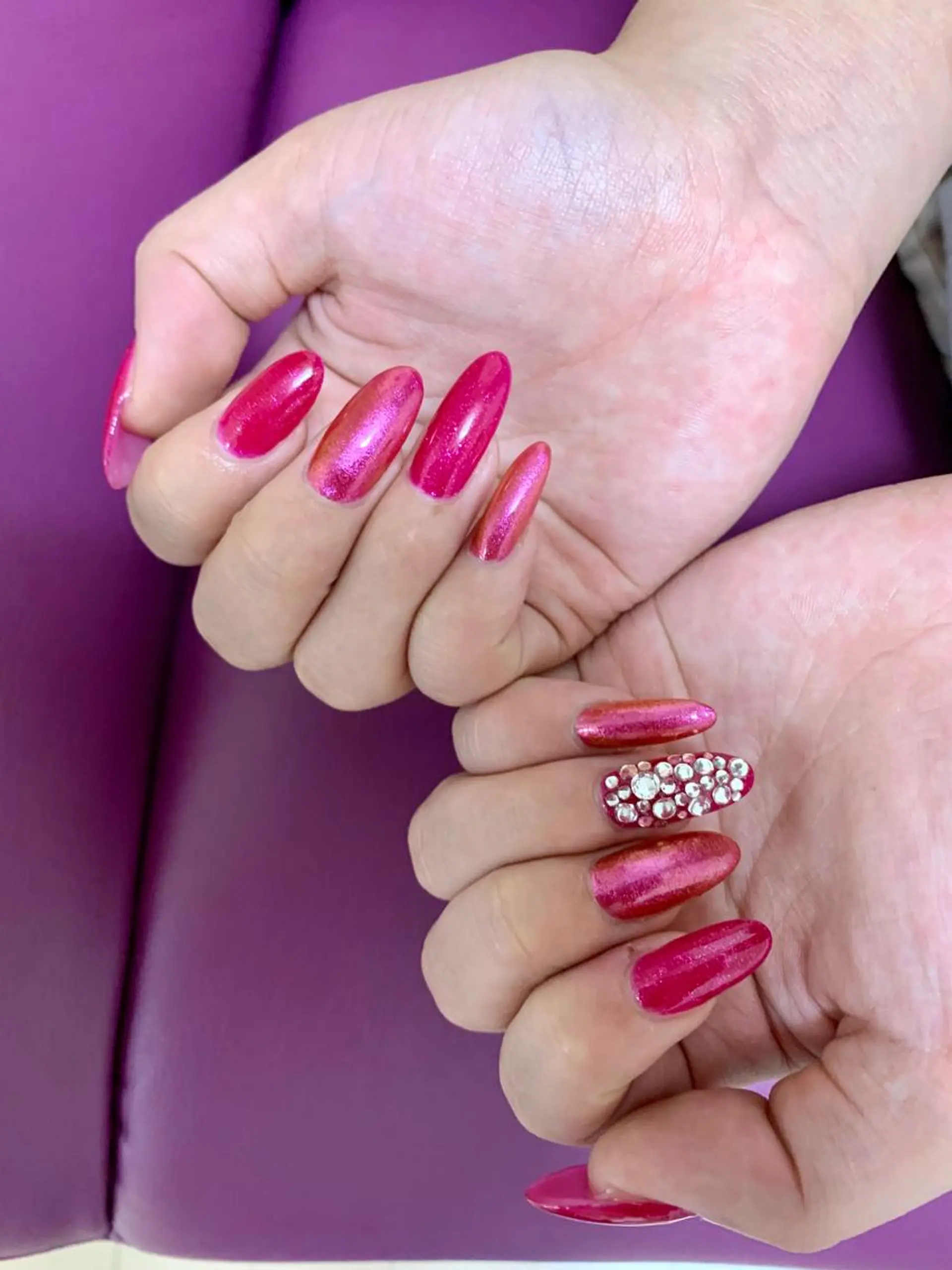 ネイル 長さ出し ジェルネイル ワンカラーネイル 辻  真理のネイルデザイン