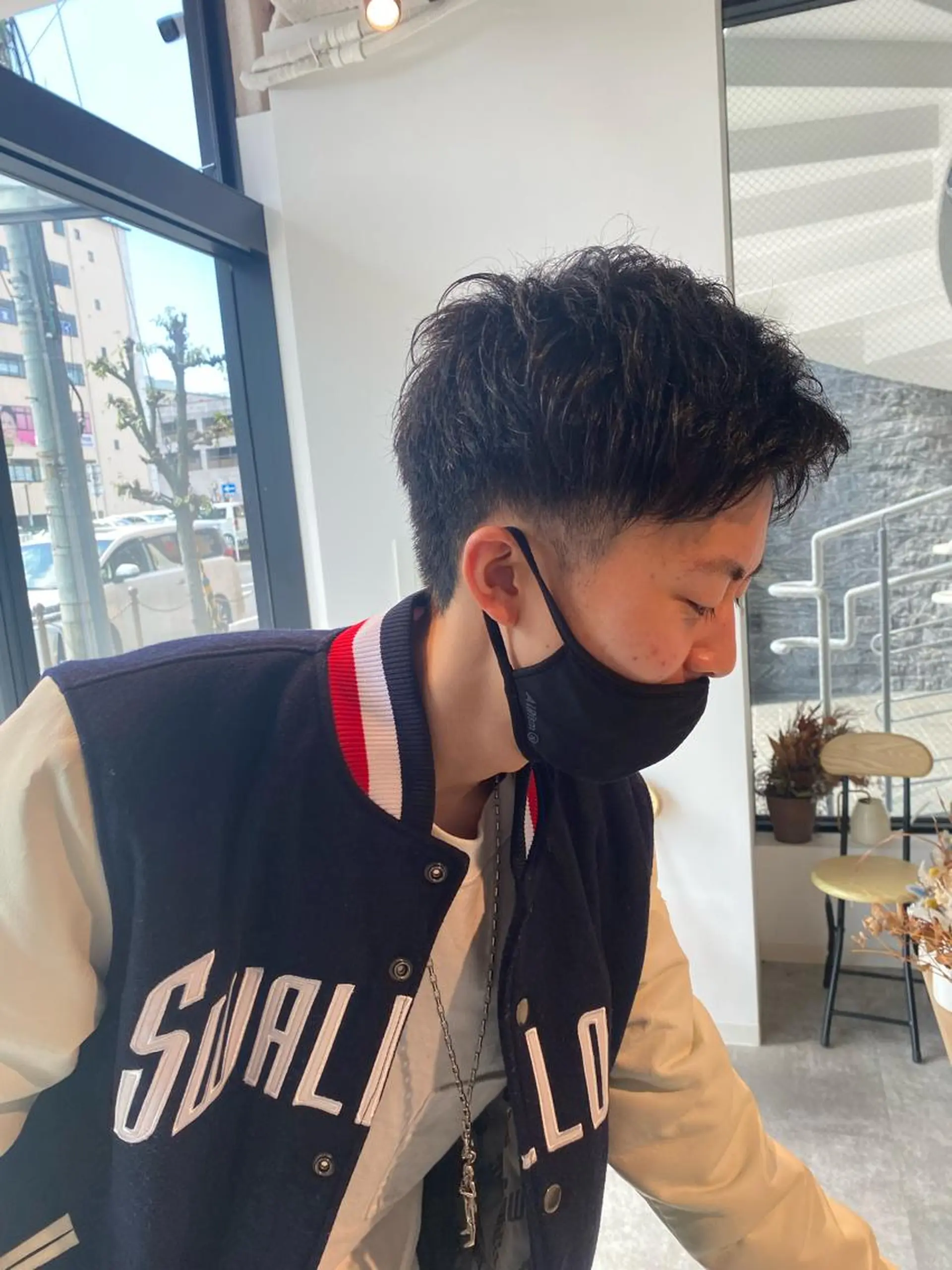 カラー メンズ アップバング メンズパーマ オスズ 🎀´-のヘアスタイル