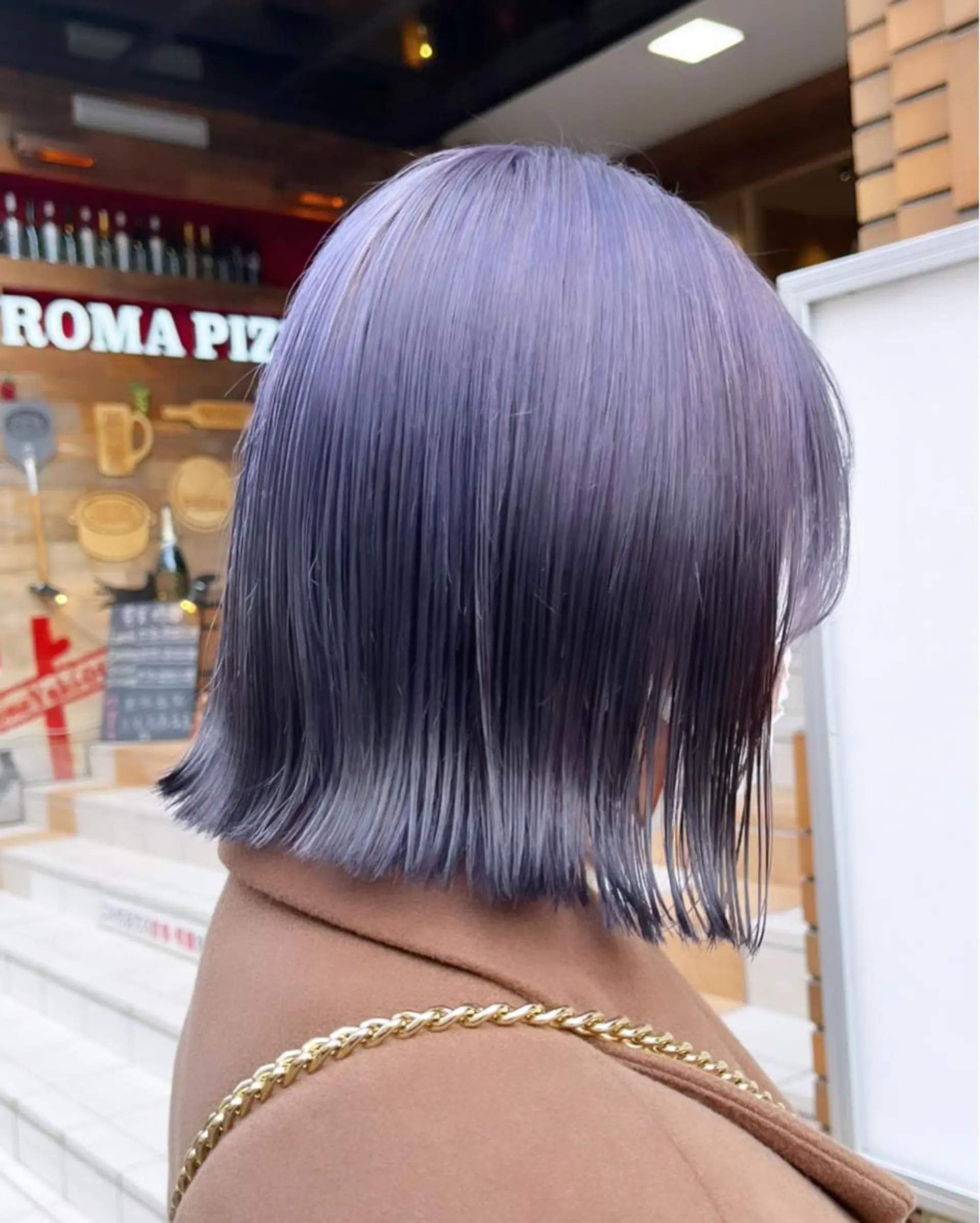 ミディアム ヘアカラー トリートメント ヘアセット ハイトーン/レイヤー 💜Akaneのヘアスタイル