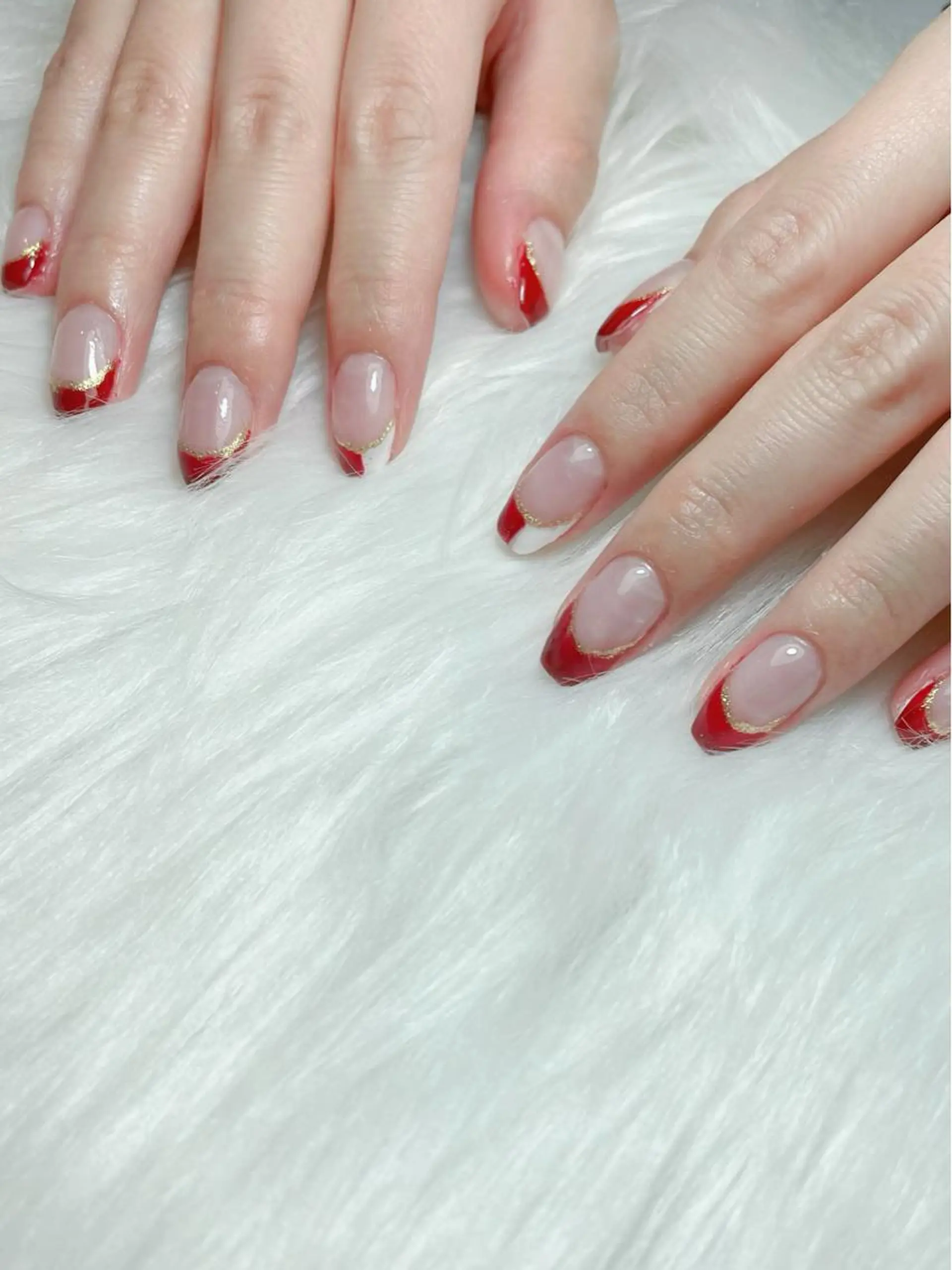 ネイル フレンチネイル 大袋駅東口徒歩2分 alivioのネイルデザイン