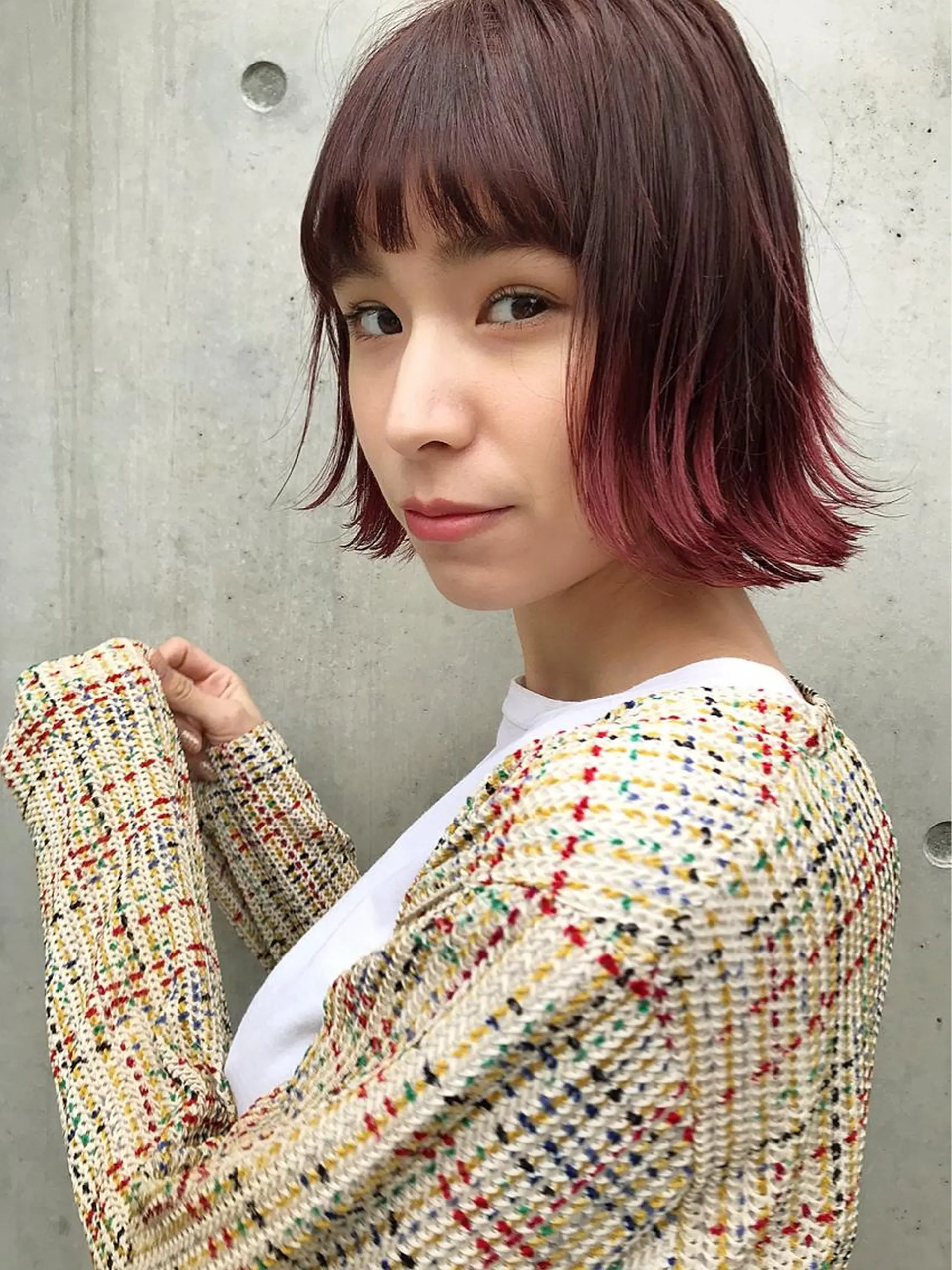 ショート カラー ピンクカラー コジマ ダイスケのヘアスタイル
