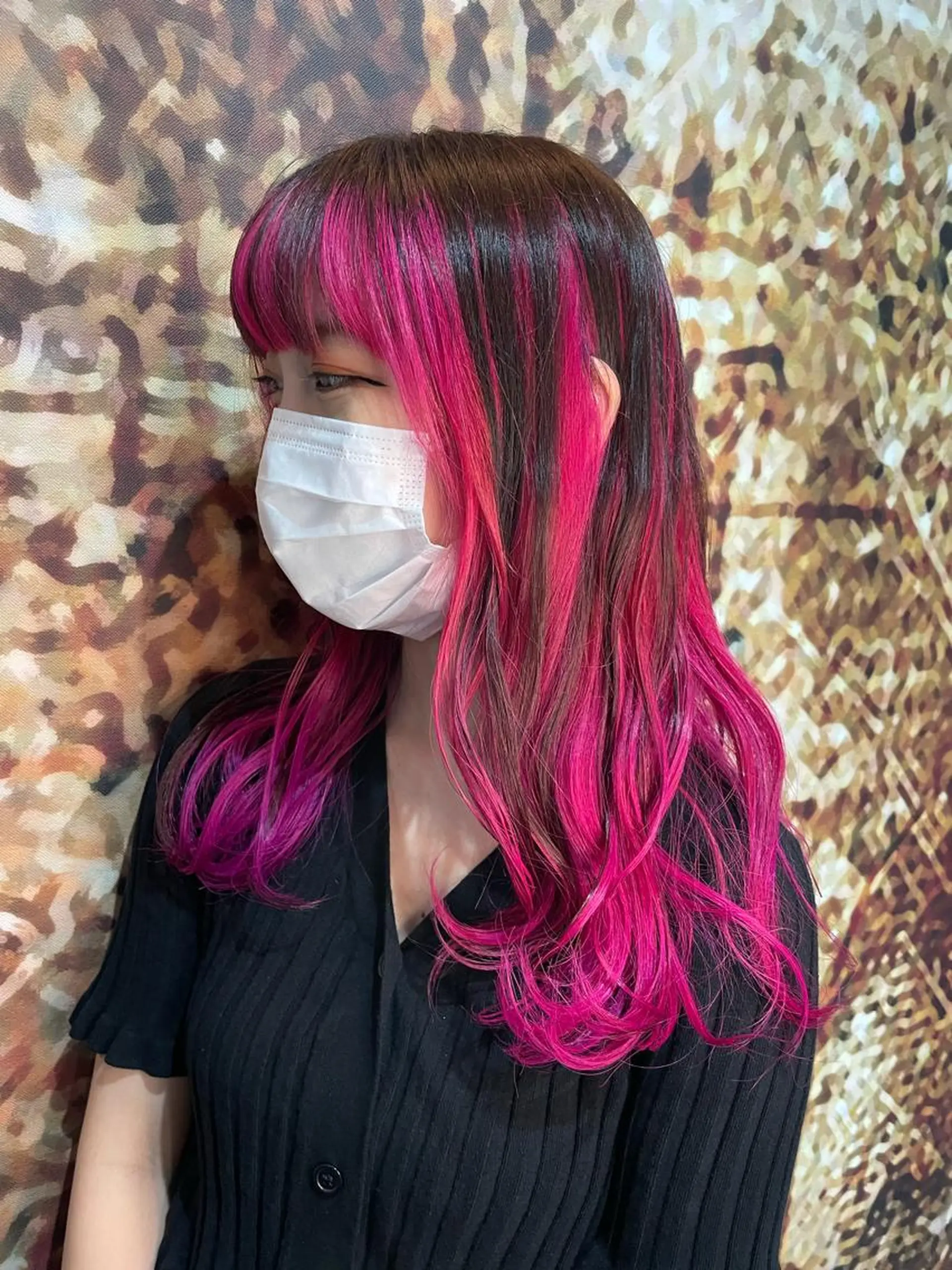 ロング カラー レイヤーカット匠 イソザキノリユキのヘアスタイル