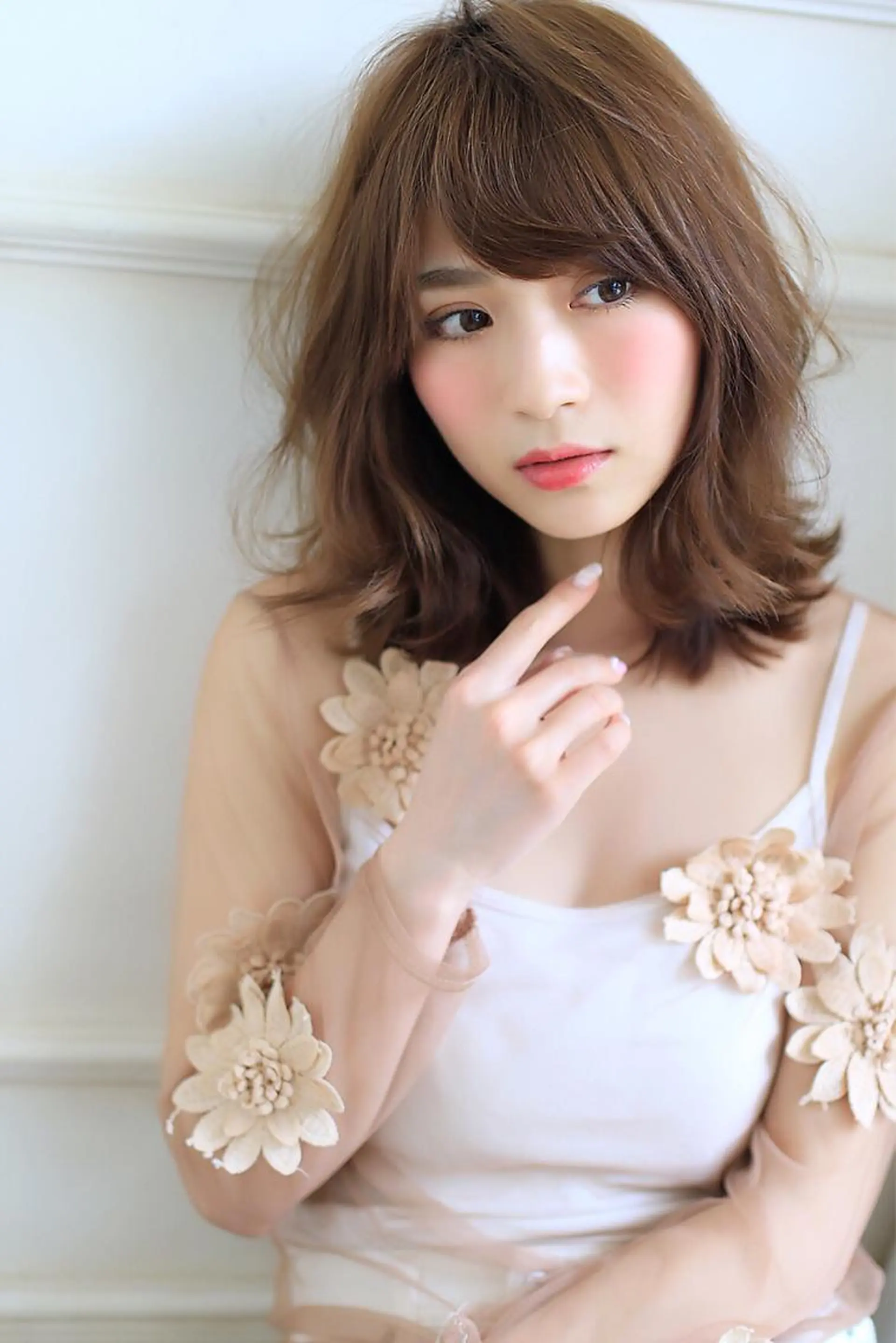 ミディアム 小顔カット/レイヤー 【WiLL】加藤のヘアスタイル